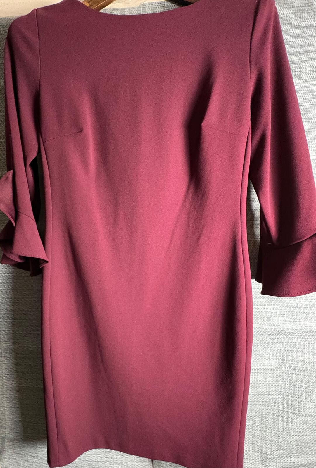 Karl Lagerfeld Karl Lagerfeld Dress Plum Womens Size 6 Paris Ruffle Sleeves Size M / US 6-8 / IT 42-44 - 1 Thumbnail