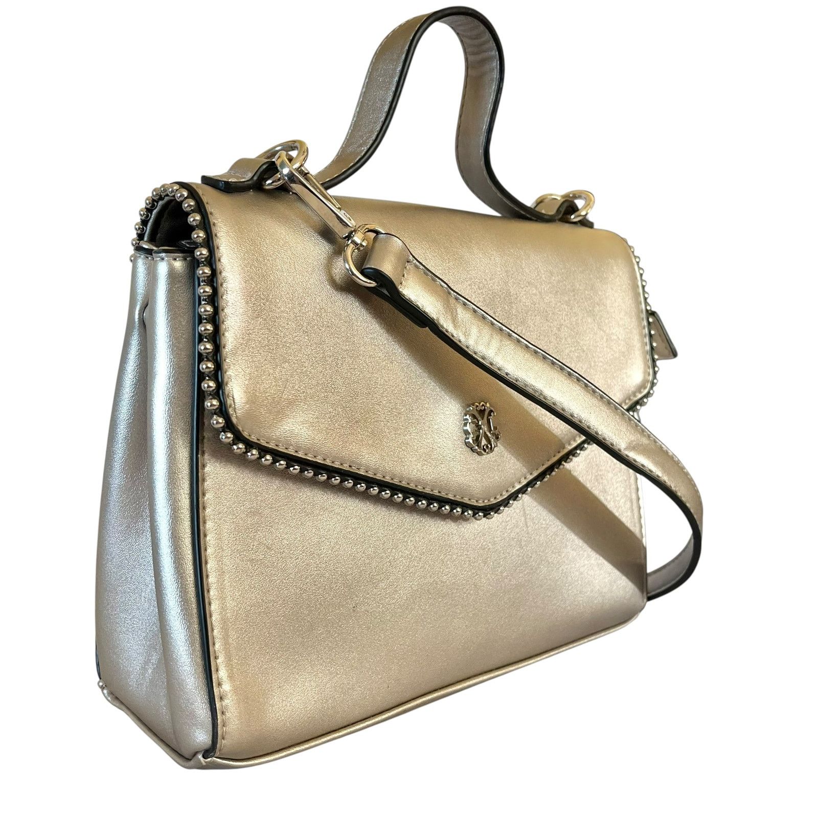 Christian Lacroix Christian Lacroix CXL Silver Faux Leather Crossbody Handbag Size ONE SIZE - 9 Thumbnail