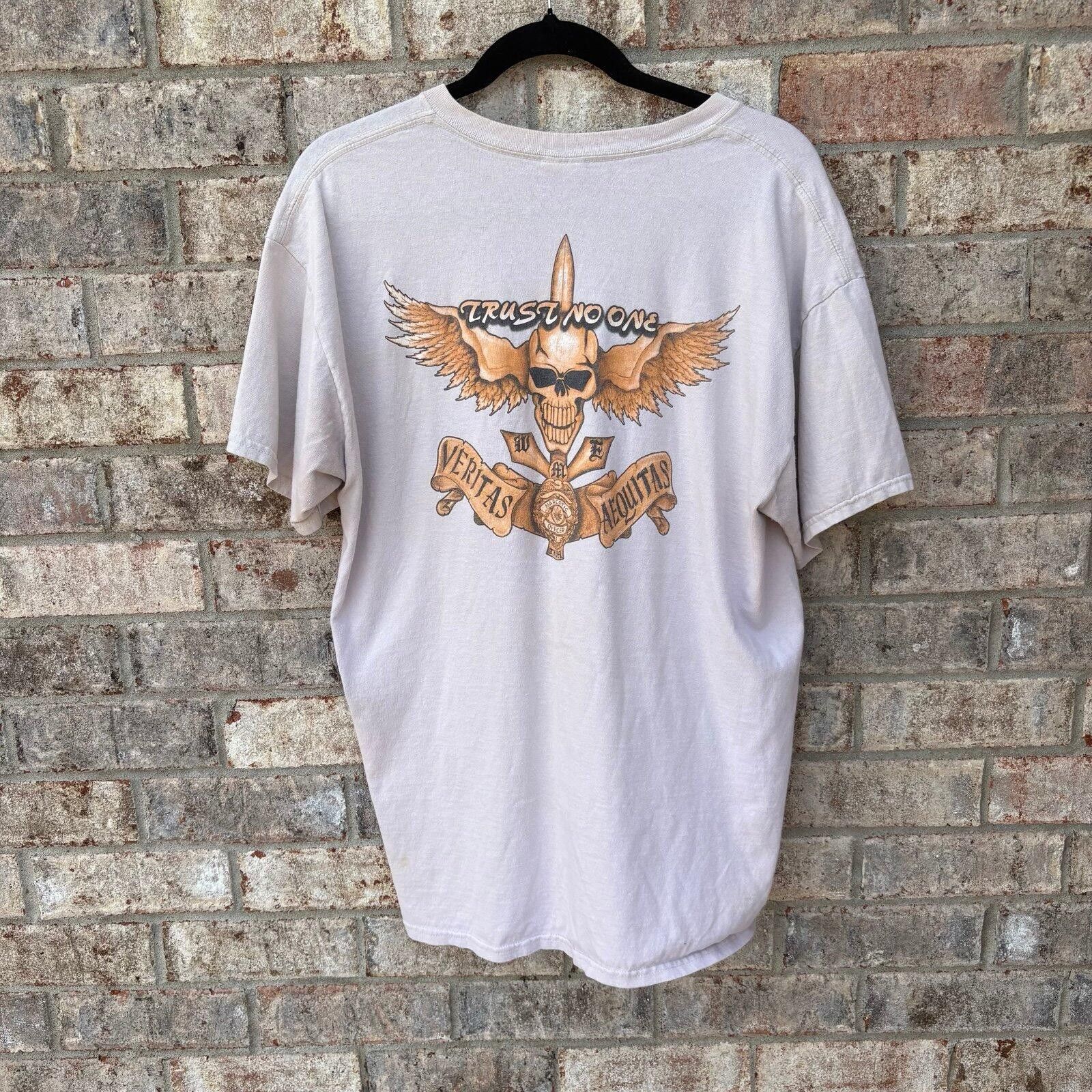 Harley Davidson Vintage skull choppers biker tee Size US L / EU 52-54 / 3 - 1 Thumbnail