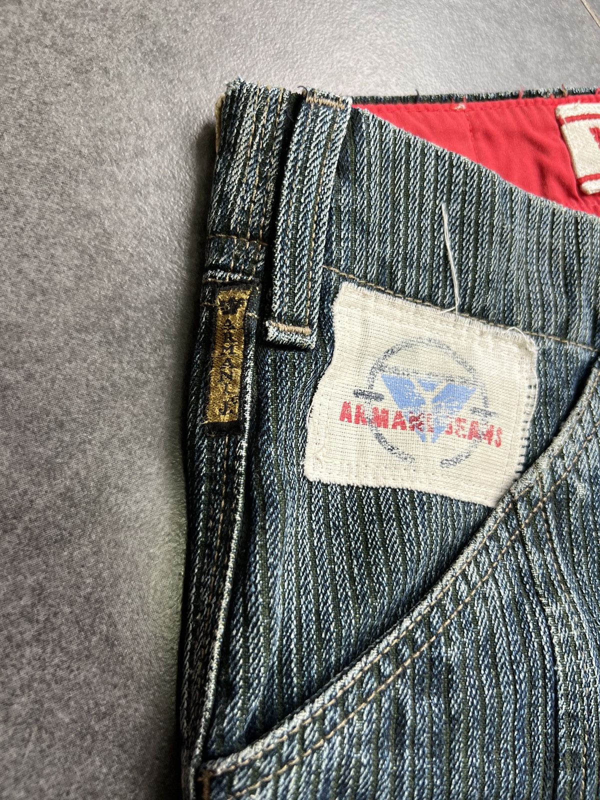 Emporio Armani × Hysteric Glamour × If Six Was Nine Archive flared Armani jeans baggy y2k if six was nine style Size US 33 - 8 Thumbnail