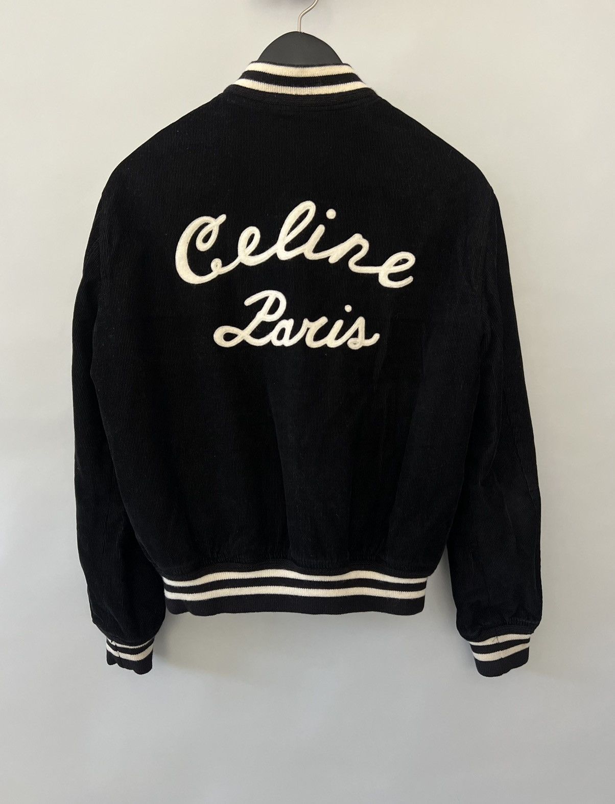 Celine Celine Corduroy Logo Varsity Jacket Size US M / EU 48-50 / 2 - 2 Thumbnail