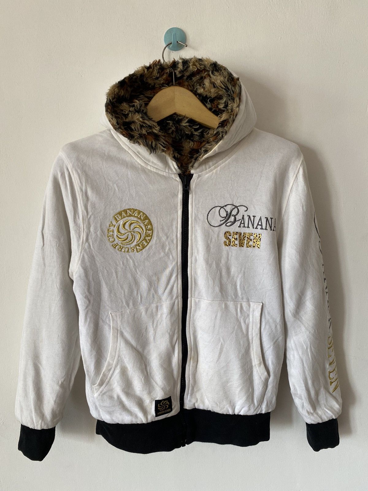 20471120 Banana Seven Reversible Leopard Hooded Size US S / EU 44-46 / 1 - 9 Thumbnail