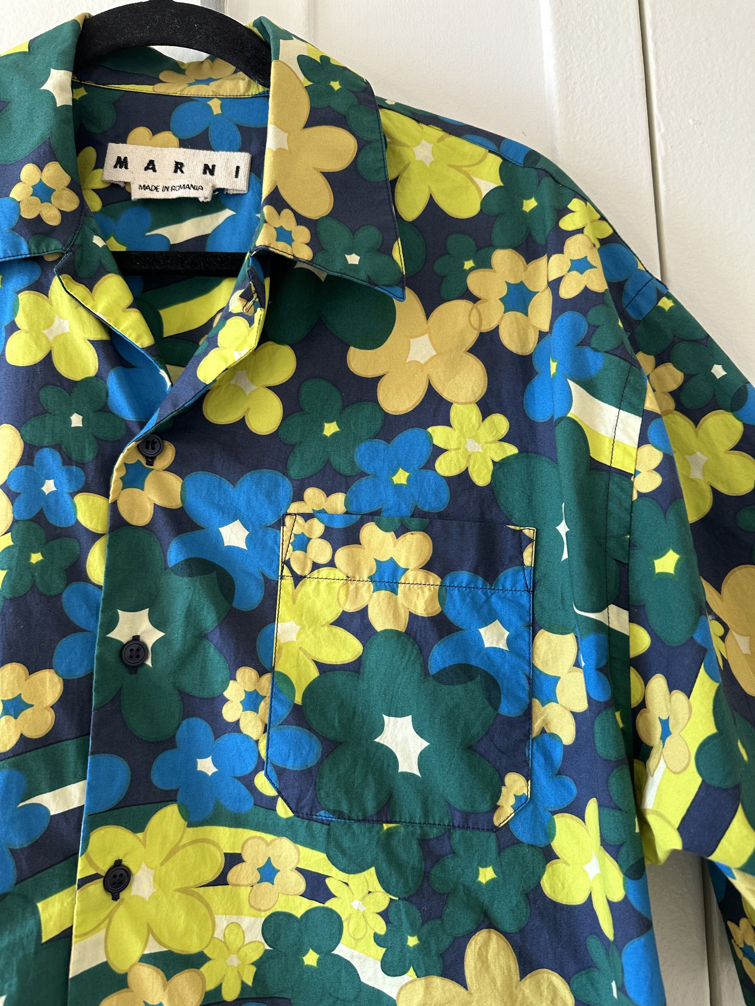 Marni Marni Floral Camp Collar Shirt Size US M / EU 48-50 / 2 - 2 Thumbnail