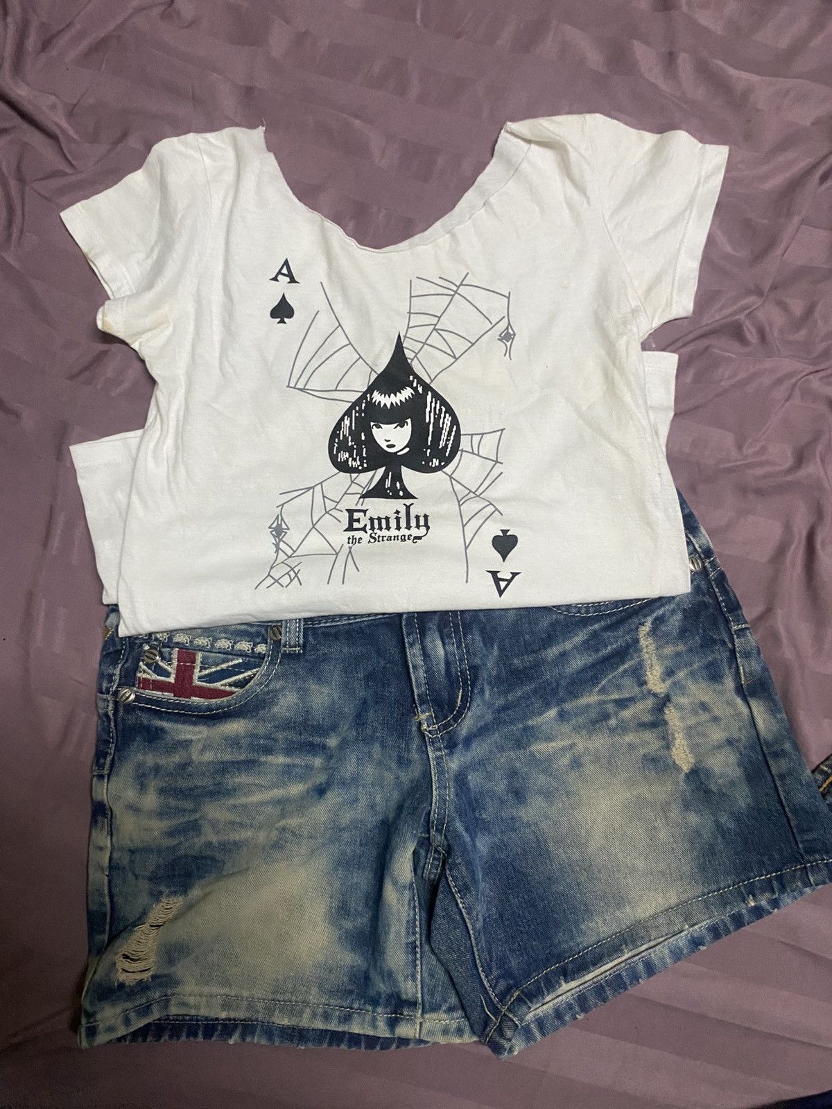 Other Y2K Streetwear Set: Distressed Skull Jeans & Cartoon Size S / US 4 / IT 40 - 1 Thumbnail