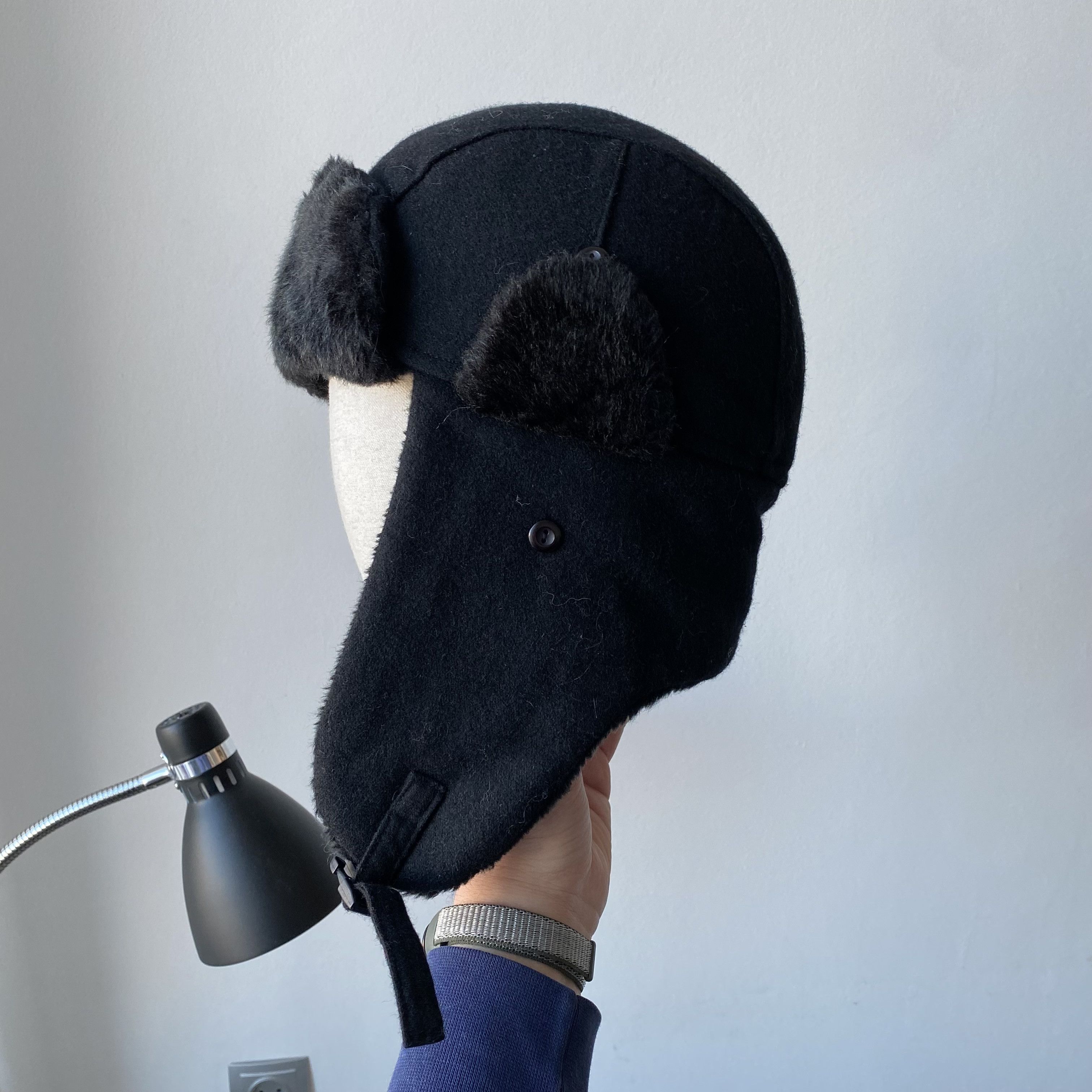 If Six Was Nine Y2K Vintage Fuzzy Wool Ushanka Hat Mohair Style 2000s Size ONE SIZE - 3 Thumbnail