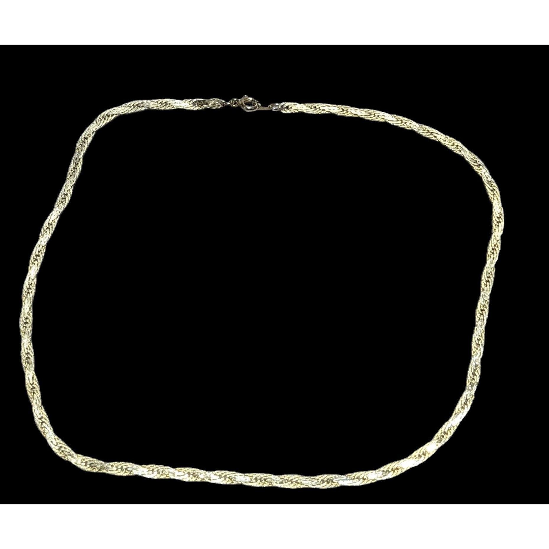 Other Gold Flattened Twisted Rope Chain Necklace Size ONE SIZE - 2 Thumbnail