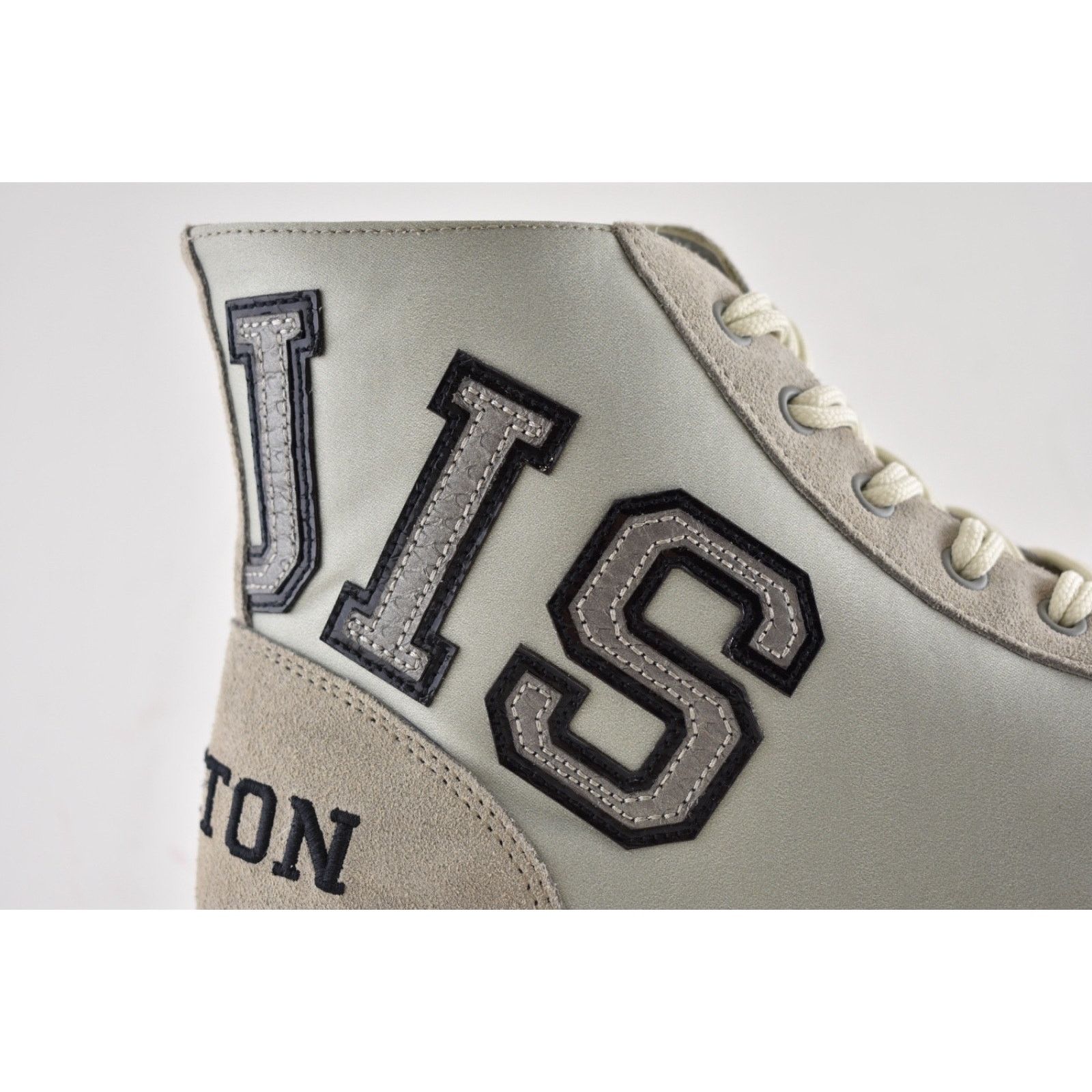 Louis Vuitton Louis Vuitton Tattoo Grey Satin Suede Kim Jones High Top Size US 9 / EU 42 - 3 Thumbnail