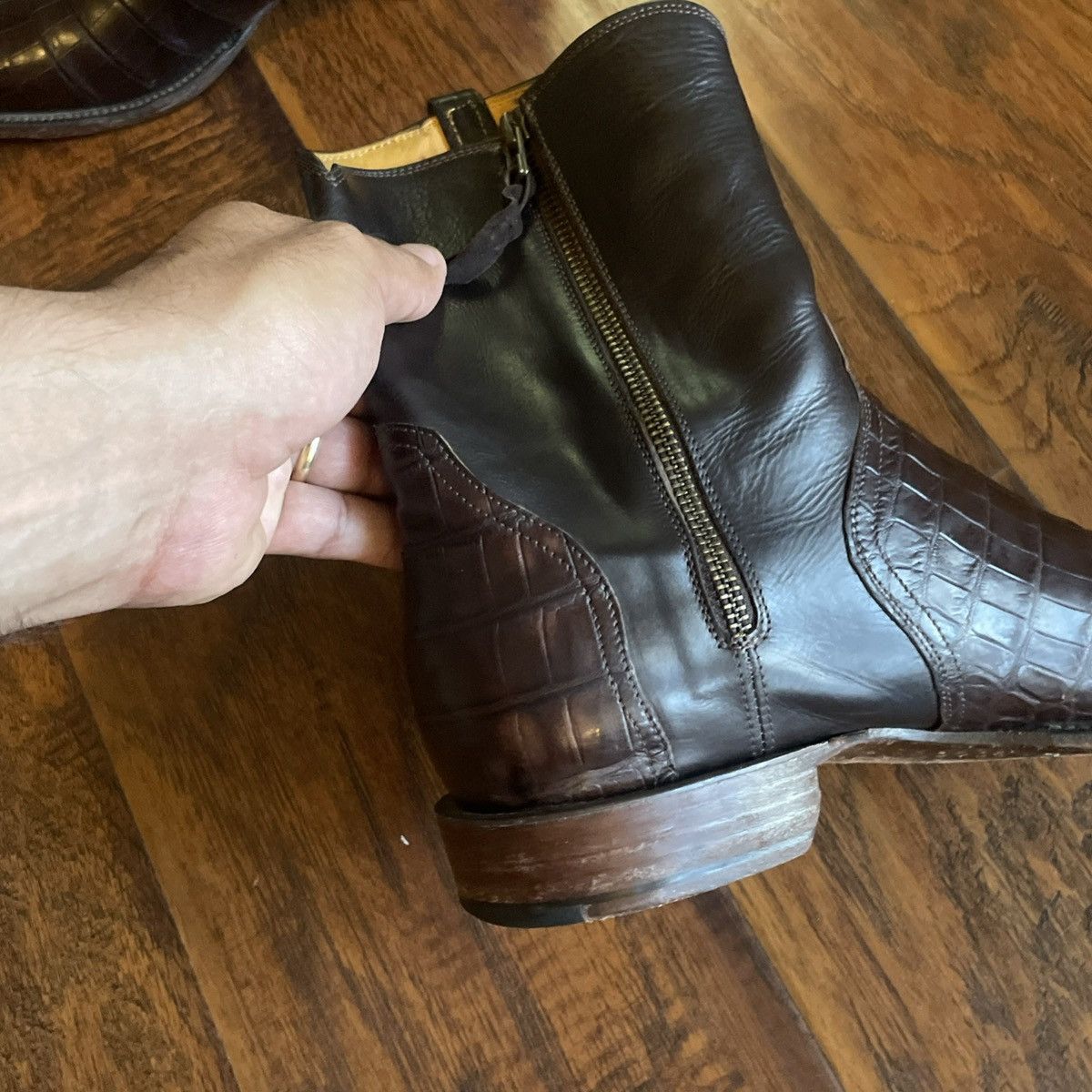 Lucchese Rare Lucchese Cowboy Boot 10 Elliot Nile crocodile Western Size US 10 / EU 43 - 21 Thumbnail