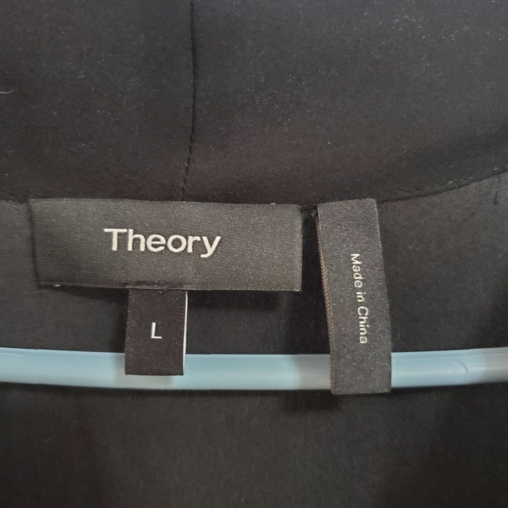 Theory THEORY Midi Dress Women L Black Draped Surplice Short Sleeve 100% Silk Side Slit Pullover Cap Sleeve Blouson A-Line Minimalist Sophisticated Size 36" / US 14 / IT 50 - 3 Thumbnail