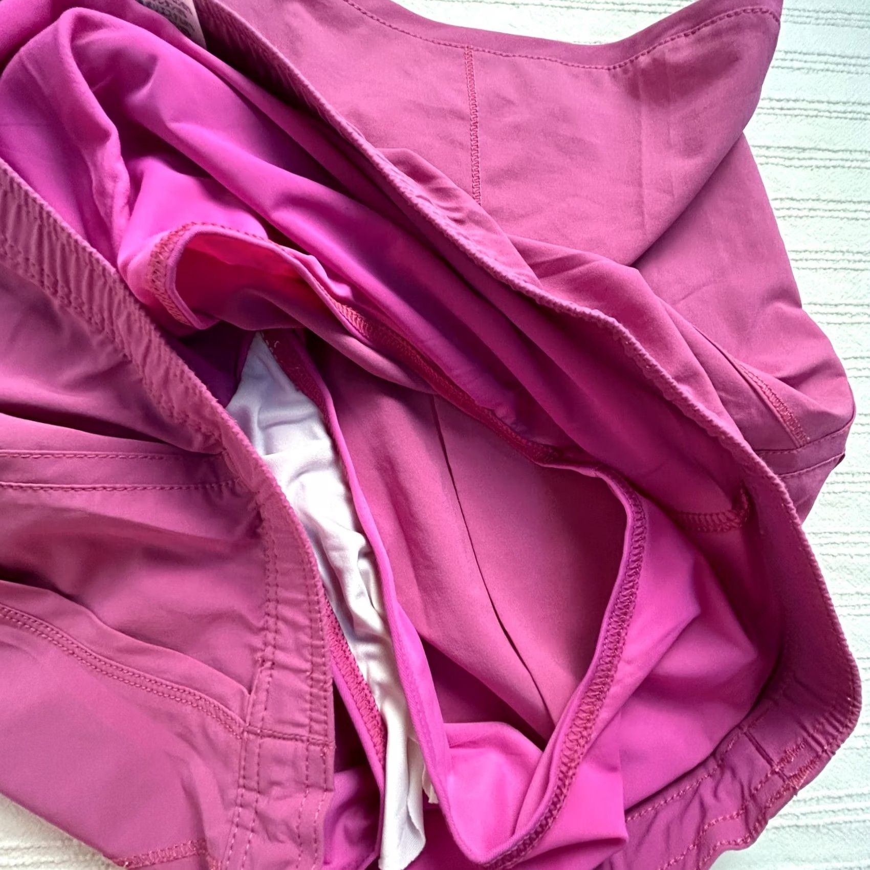 Lands' End Lands' End Sport Womens 12 Pink Built in Panty Drawstring Pockets Swim Shorts Size 34" / US 12 / IT 48 - 3 Thumbnail