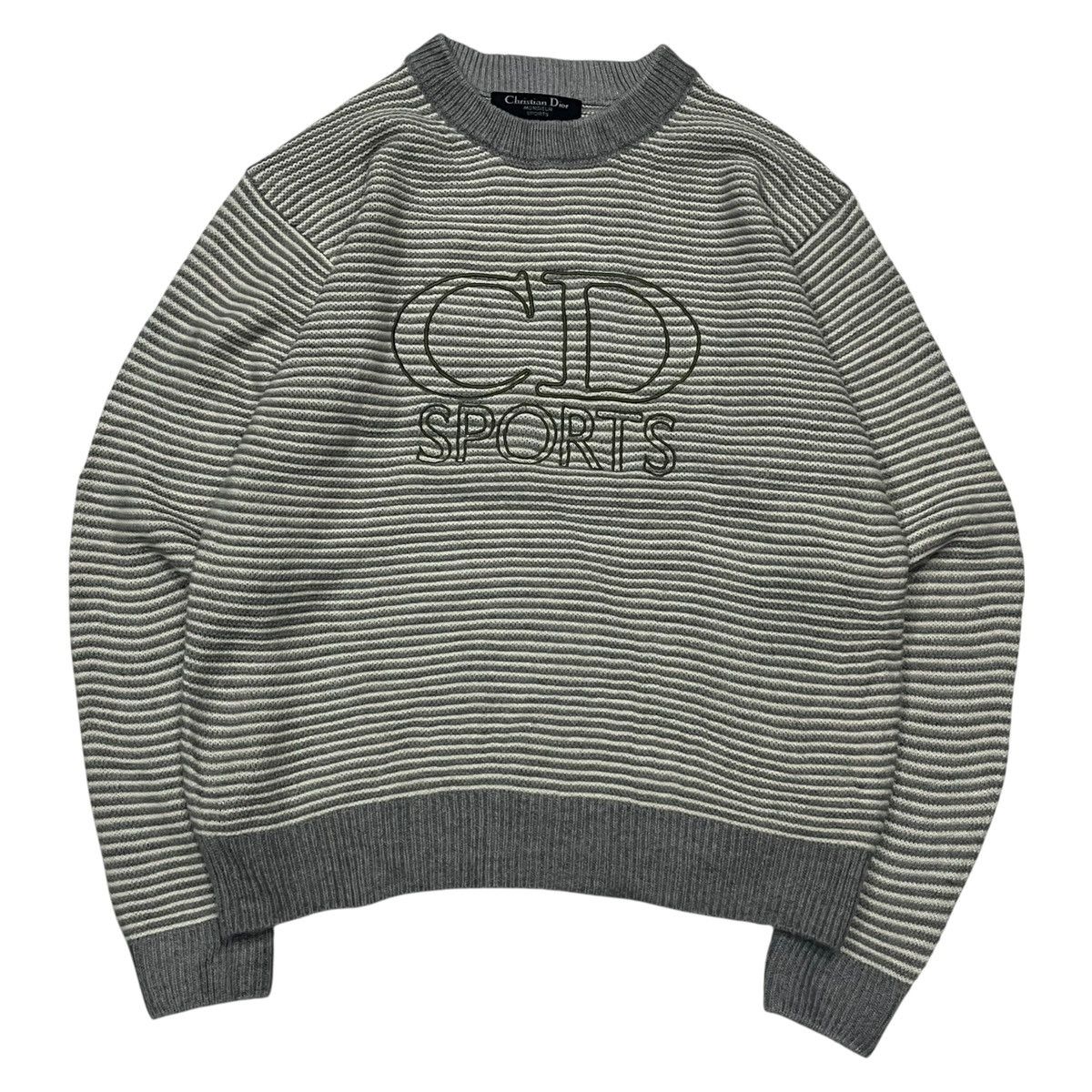 Christian Dior Monsieur Vintage Christian Dior Embroidery Big Logo Knit Sweaters Size US L / EU 52-54 / 3 - 1 Thumbnail