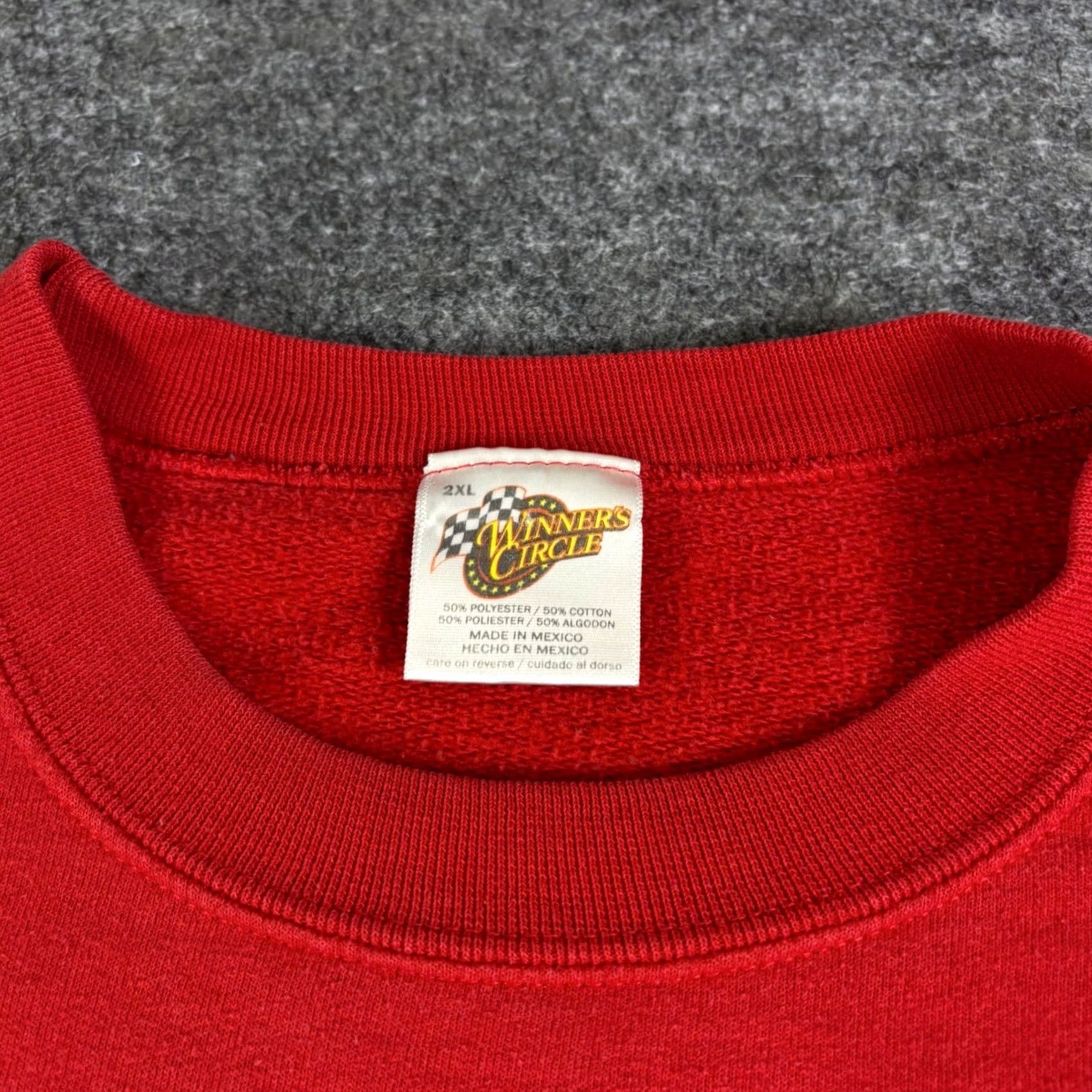 Budweiser VINTAGE Dale Earnhardt Jr Budweiser Winners Circle Sweatshirt Red Mens 2XL Size US XXL / EU 58 / 5 - 3 Thumbnail