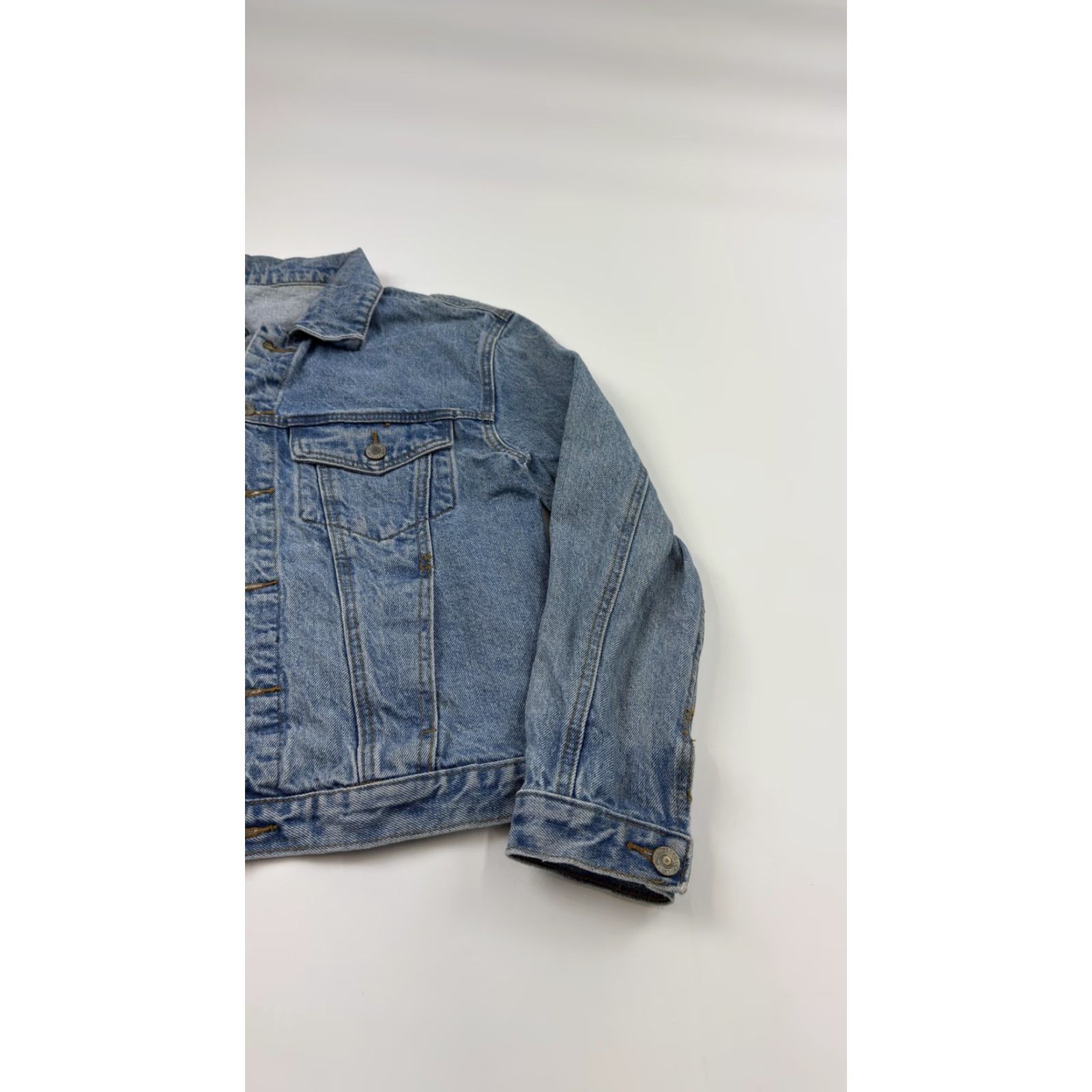 Denime VINTAGE J. Galt Denim Jacket Womens Small Blue Trucker Jean Coat Casual 90s Grunge Size 28" / US 6 / IT 42 - 2 Thumbnail