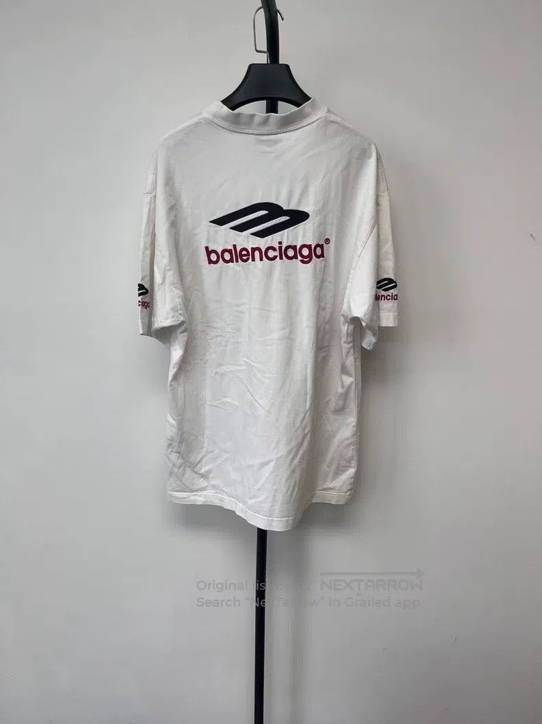 Balenciaga Balenciaga Logo Embroidered Round Neck Short Sleeve T-Shir Size US XS / EU 42 / 0 - 2 Thumbnail