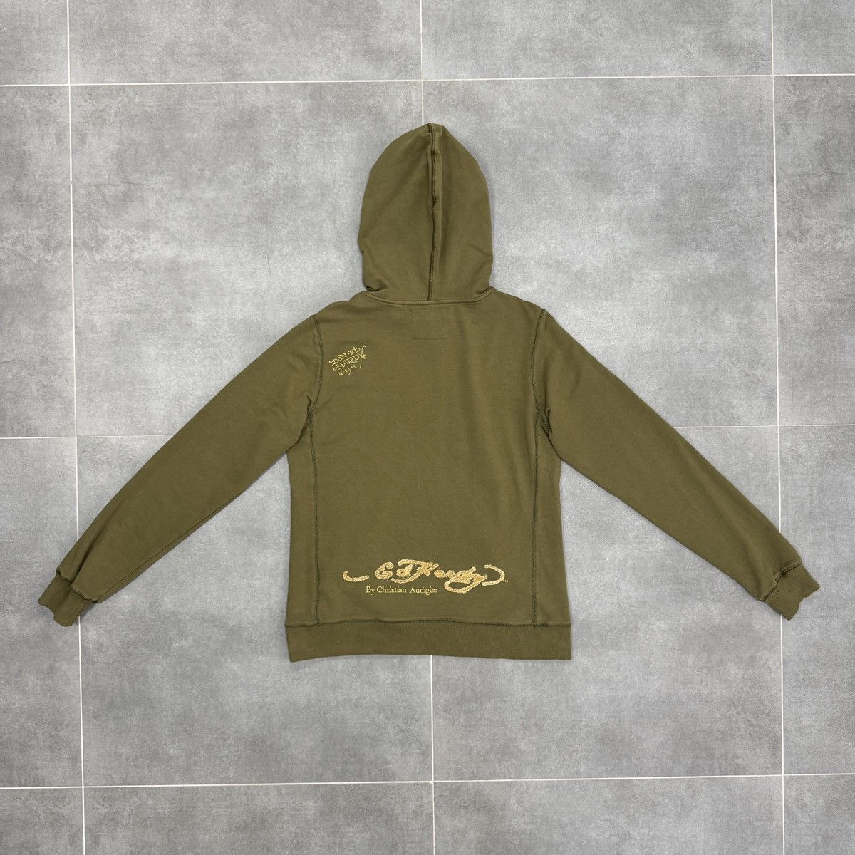 Christian Audigier × Ed Hardy Ed Hardy by Christian Audigier Embroidered Tiger Y2K Hoodie Size US M / EU 48-50 / 2 - 16 Thumbnail