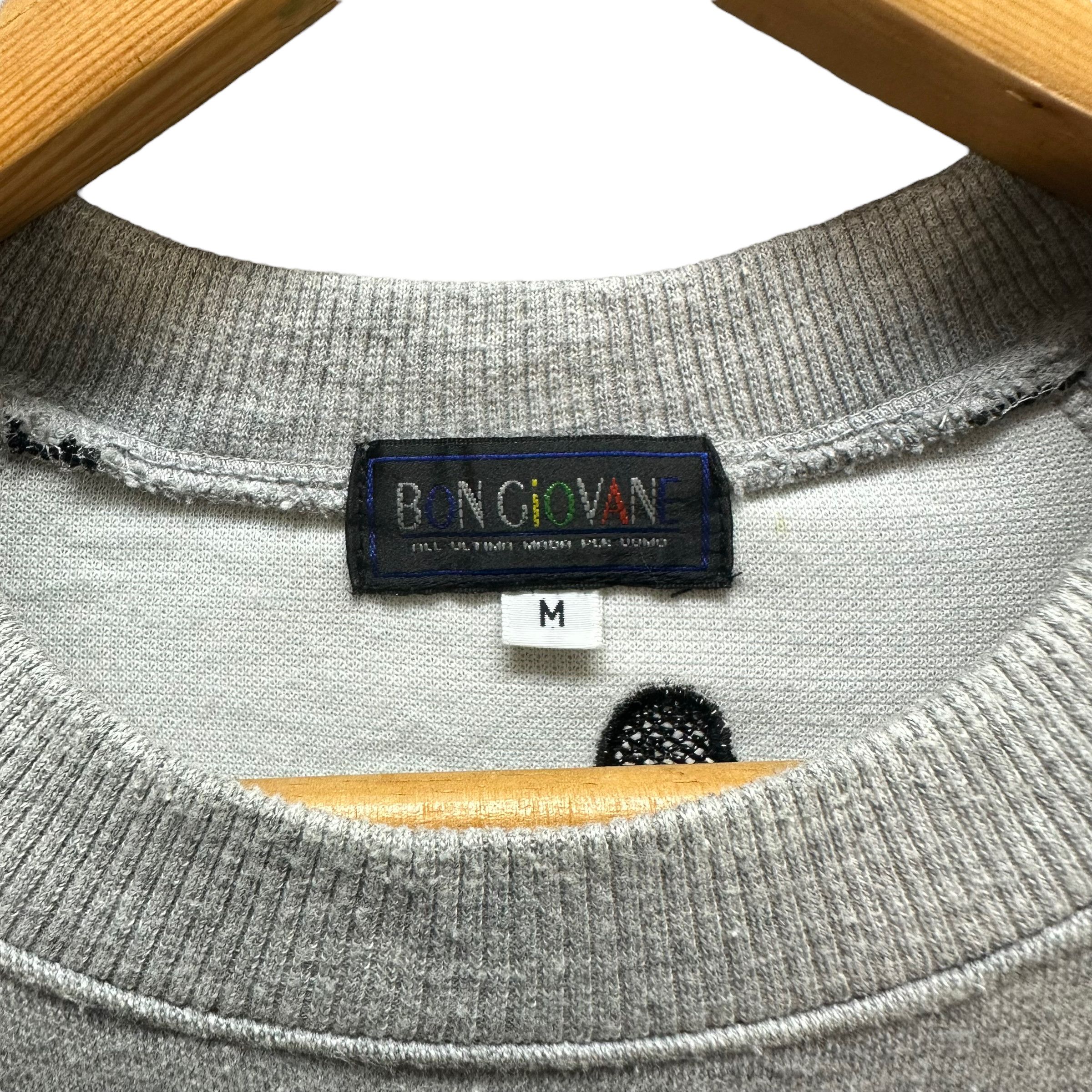 Japanese Brand BON GIOVANE BIG LOGO SWEATSHIRTS #7889-188 Size US M / EU 48-50 / 2 - 6 Thumbnail