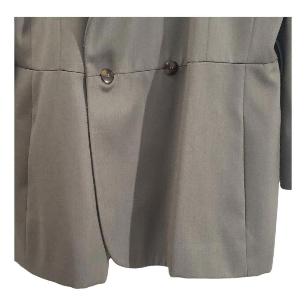 Harve Benard CT1850 Harve Benard NWT Ladies Olive 90's Dble Breast Suit Size 36" / US 14 / IT 50 - 6 Thumbnail