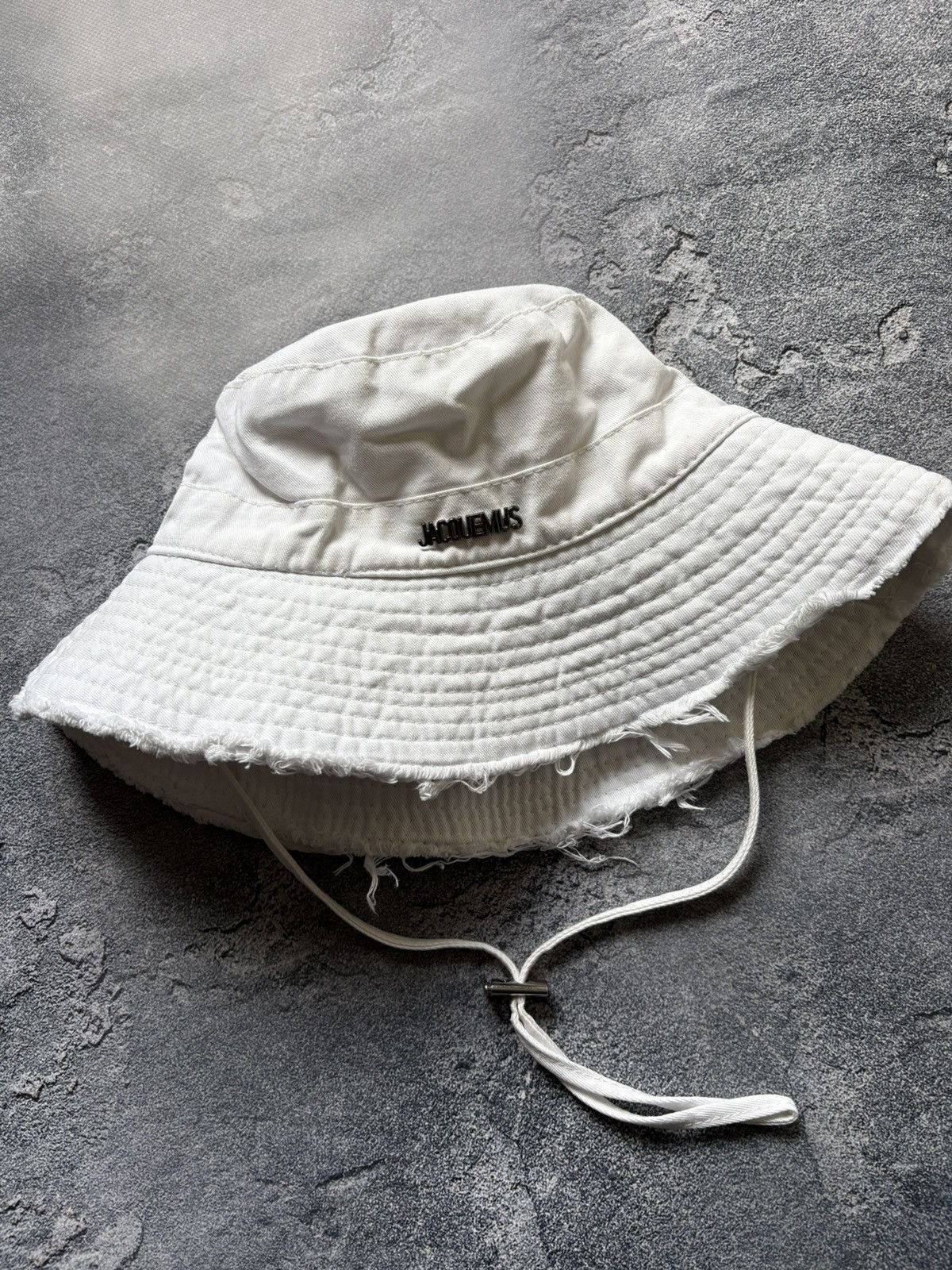Jacquemus Jacquemus Le Bob Artichaut Luxury White Bucket Hat OS Size ONE SIZE - 4 Thumbnail