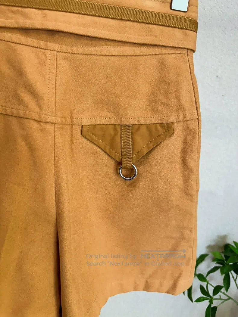 Hermes Hermes Caramel High Waisted Shorts Size 42" / US 20 - 4 Thumbnail