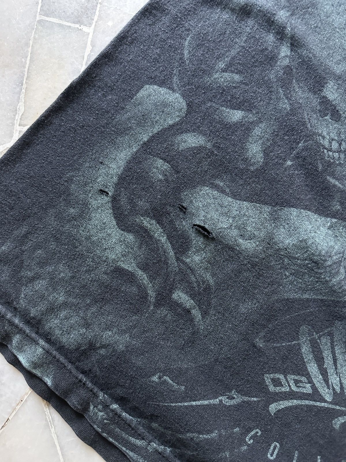 Japanese Brand OG ABEL SKULLS ART THRASHED TOP TANK SHIRT Size US XL / EU 56 / 4 - 11 Thumbnail