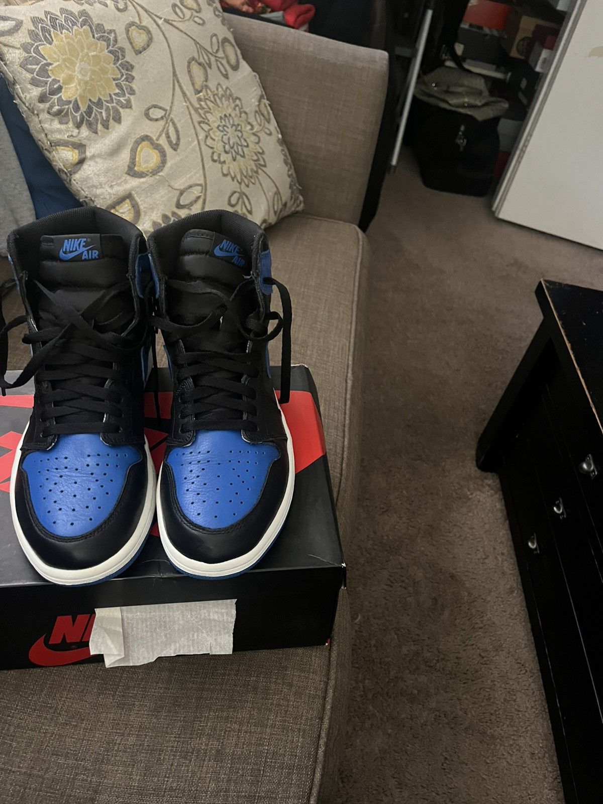 Jordan Brand Jordan 1 retro black / royal / white Size US 11 / EU 44 - 1 Thumbnail