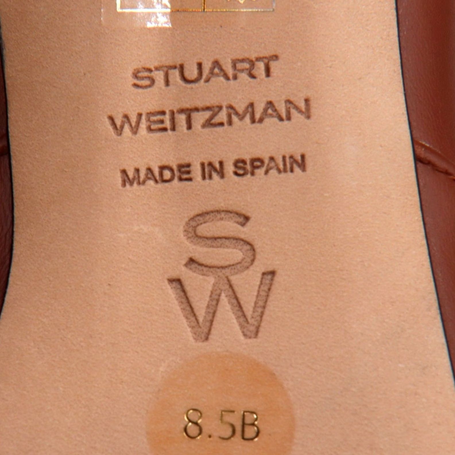 Stuart Weitzman Stuart Weitzman Vinnie Zip Bootie Womens 8.5B Cognac Brown Leather Size US 9 / IT 39 - 8 Thumbnail