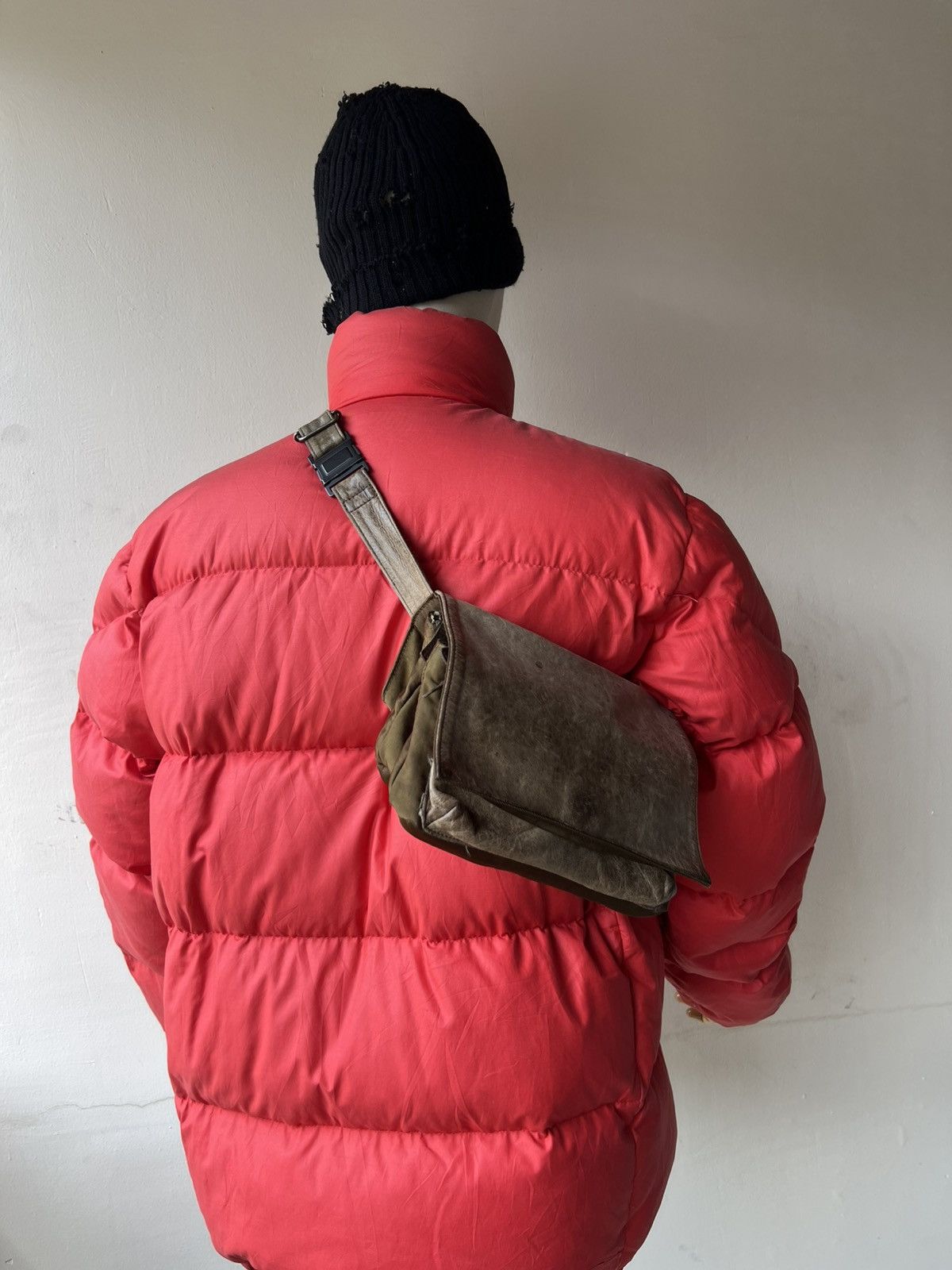 Vintage B. Stuff Japan Patina Leather Hybrid Bag