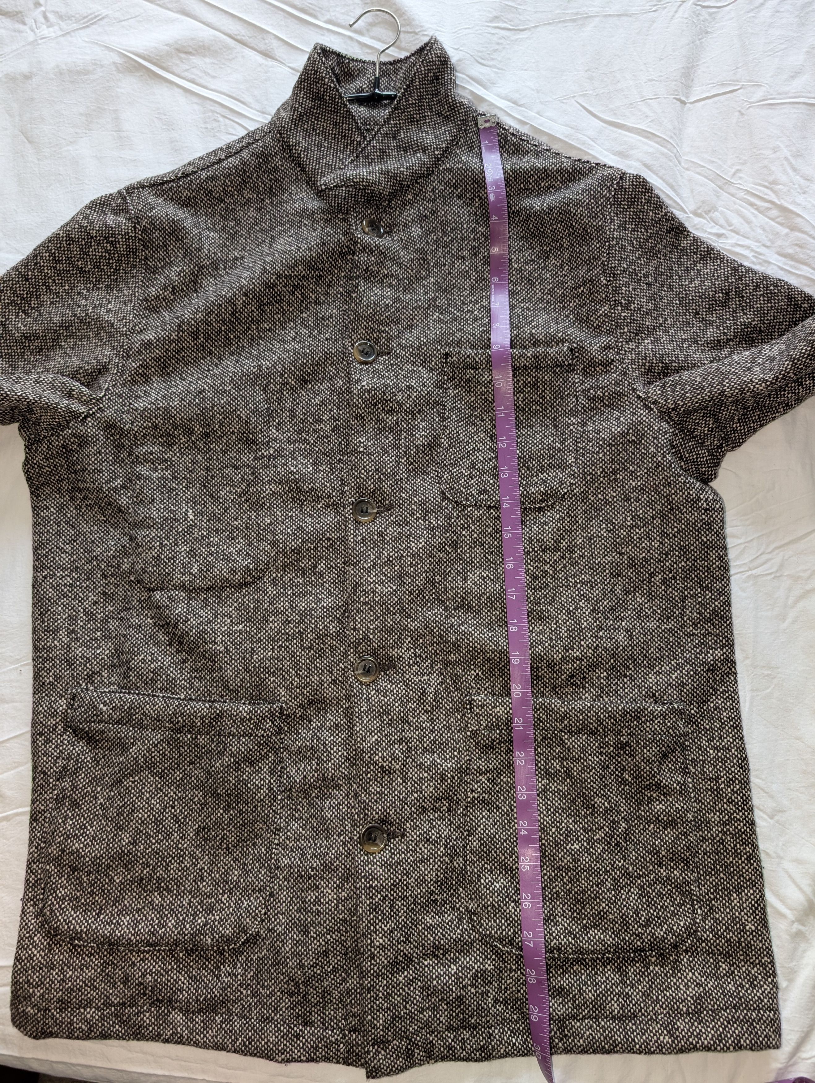 Epaulet Doyle Jacket Donegal Tweed Sienna Sz 44 Size US L / EU 52-54 / 3 - 7 Thumbnail