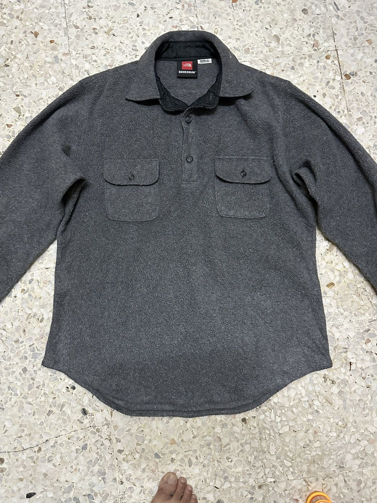 The North Face The North Face Fleece Double Pocket Shirt Rocksolid Design Size US L / EU 52-54 / 3 - 4 Thumbnail
