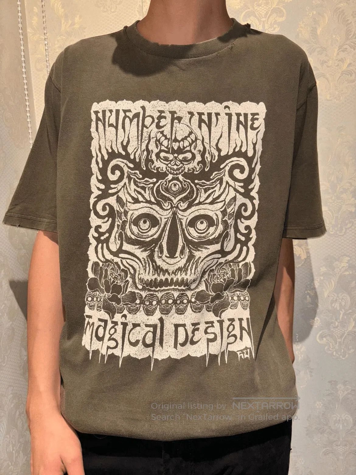 Number (N)ine Sz 5 Number Nine x Magical Design 04AW Pattern Tee