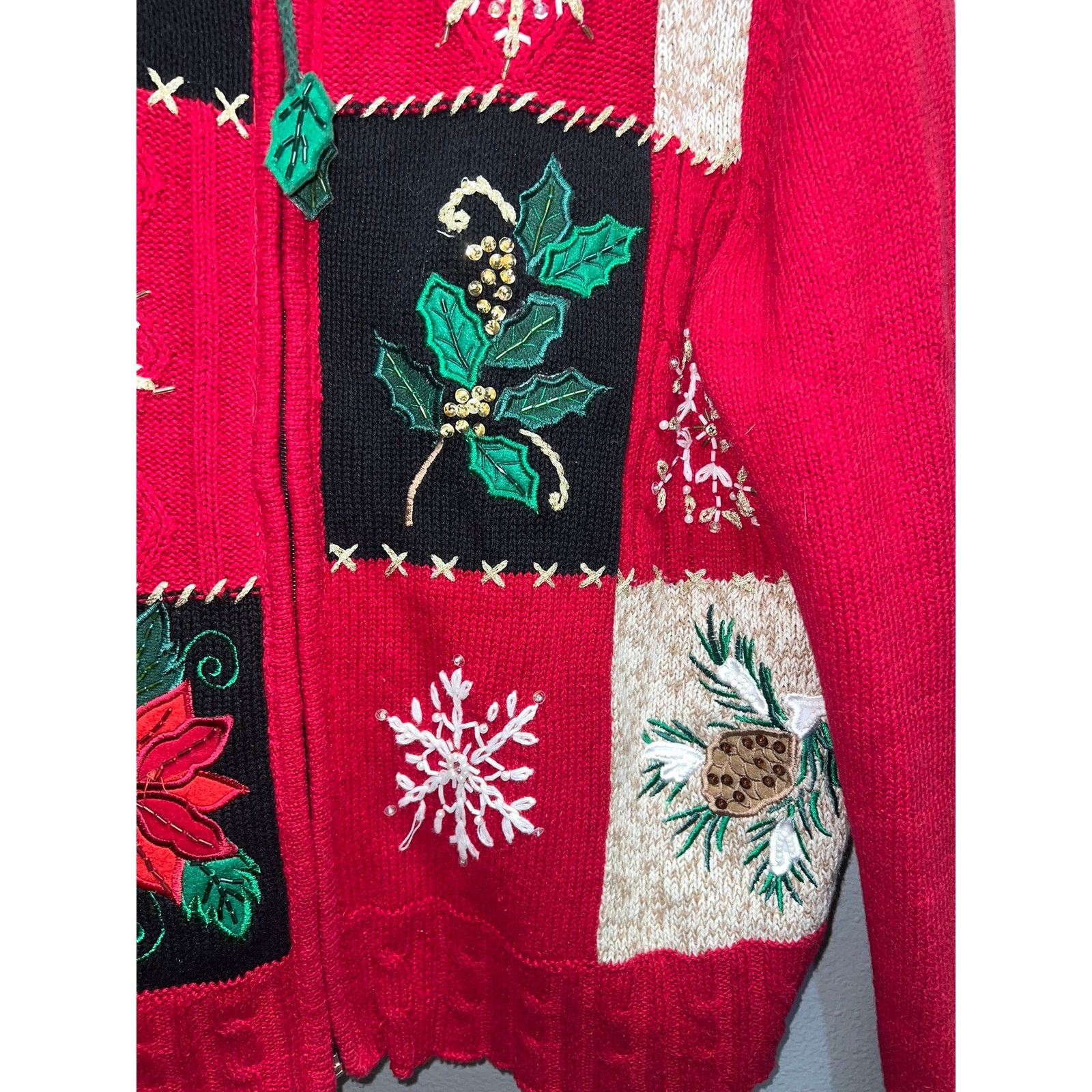 Vintage Tiara Christmas Collection Sweater International Winter L Size L / US 10 / IT 46 - 4 Thumbnail