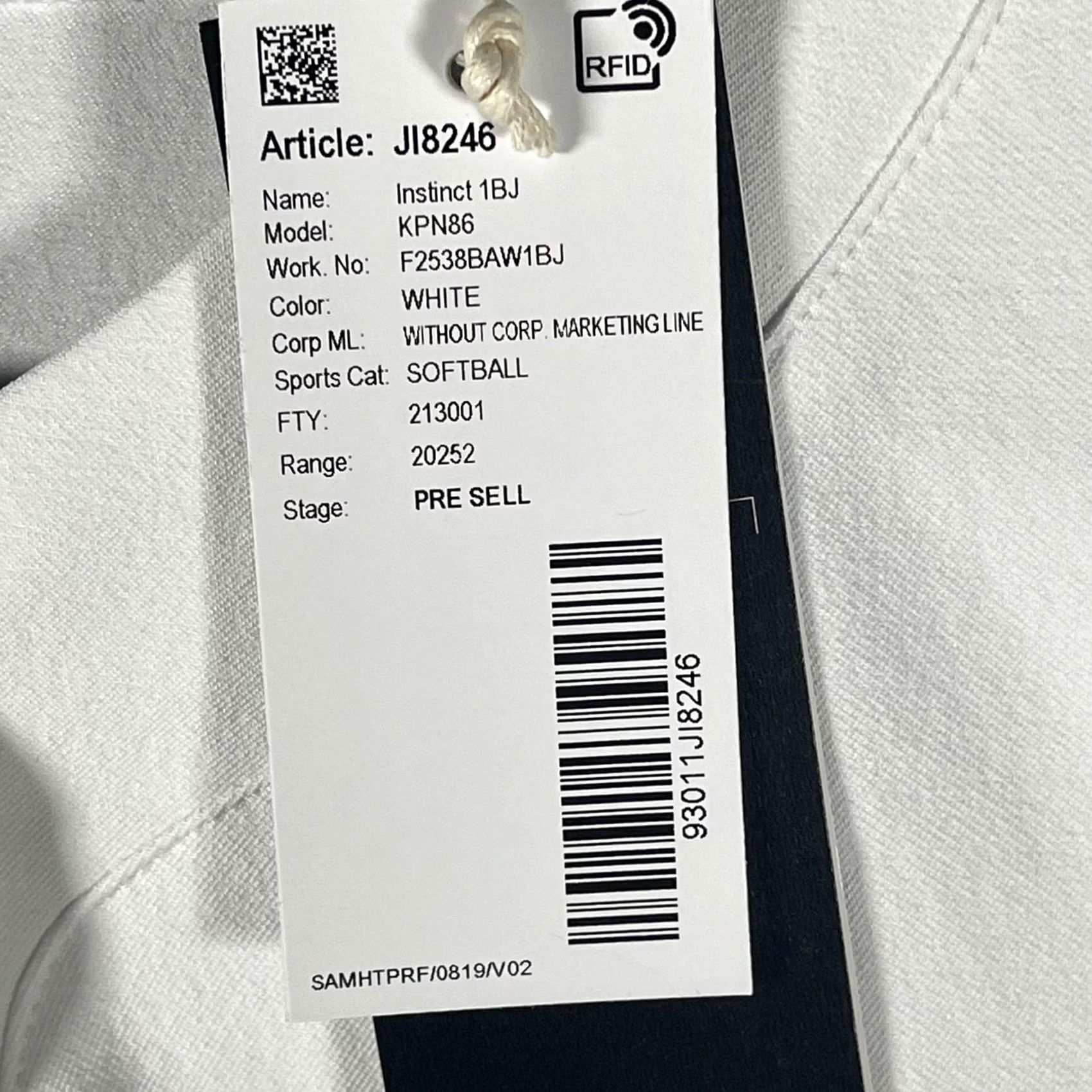 Adidas Adidas Softball Shirt Mens Medium White Henley Snap Jersey JI8246 KPN86 Size US M / EU 48-50 / 2 - 4 Thumbnail