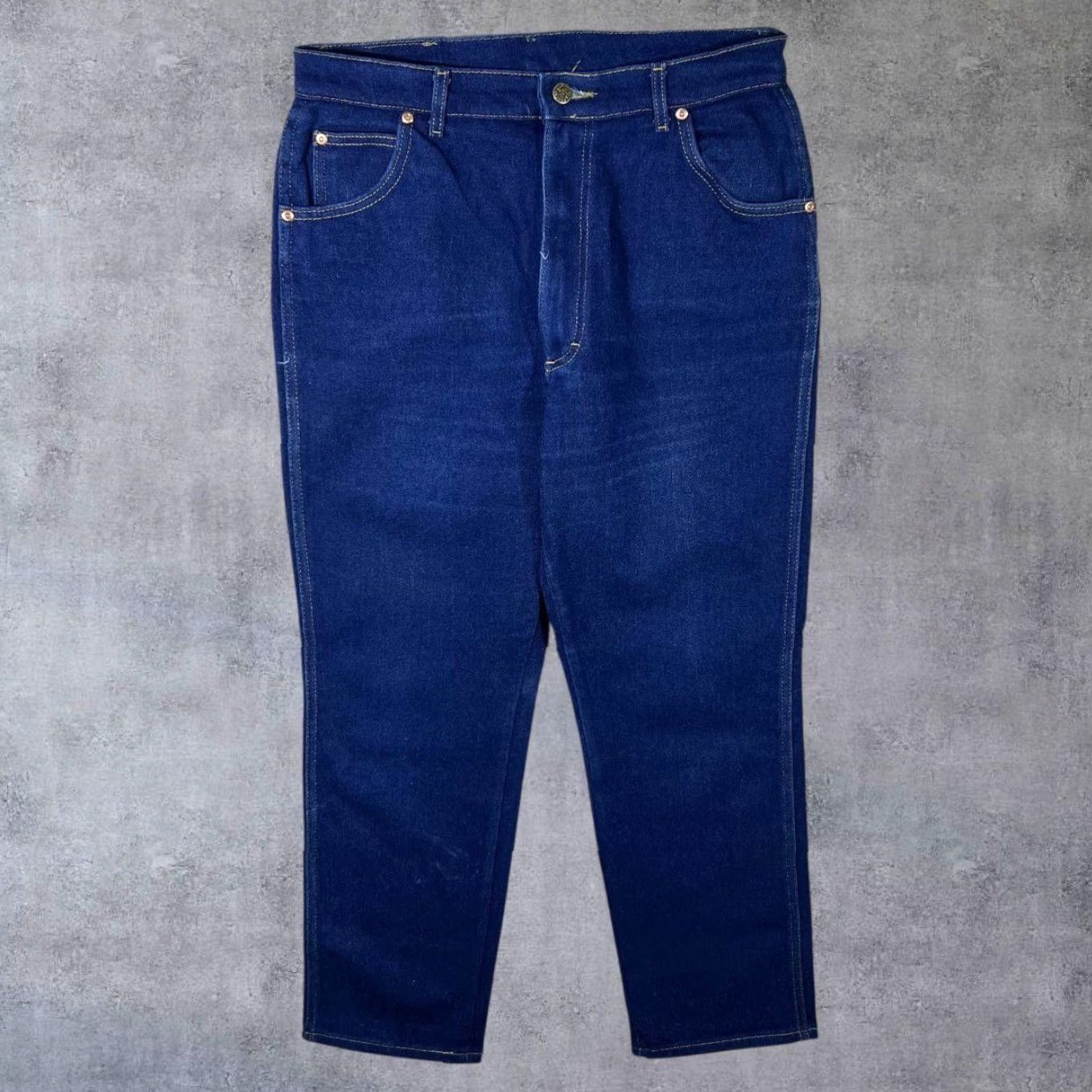 Lee VINTAGE Lee Riders Classic Blue Denim Straight Jeans Women 18 33W 33x29 Blue Denim Size 24" / US 00 / IT 34 - 3 Thumbnail