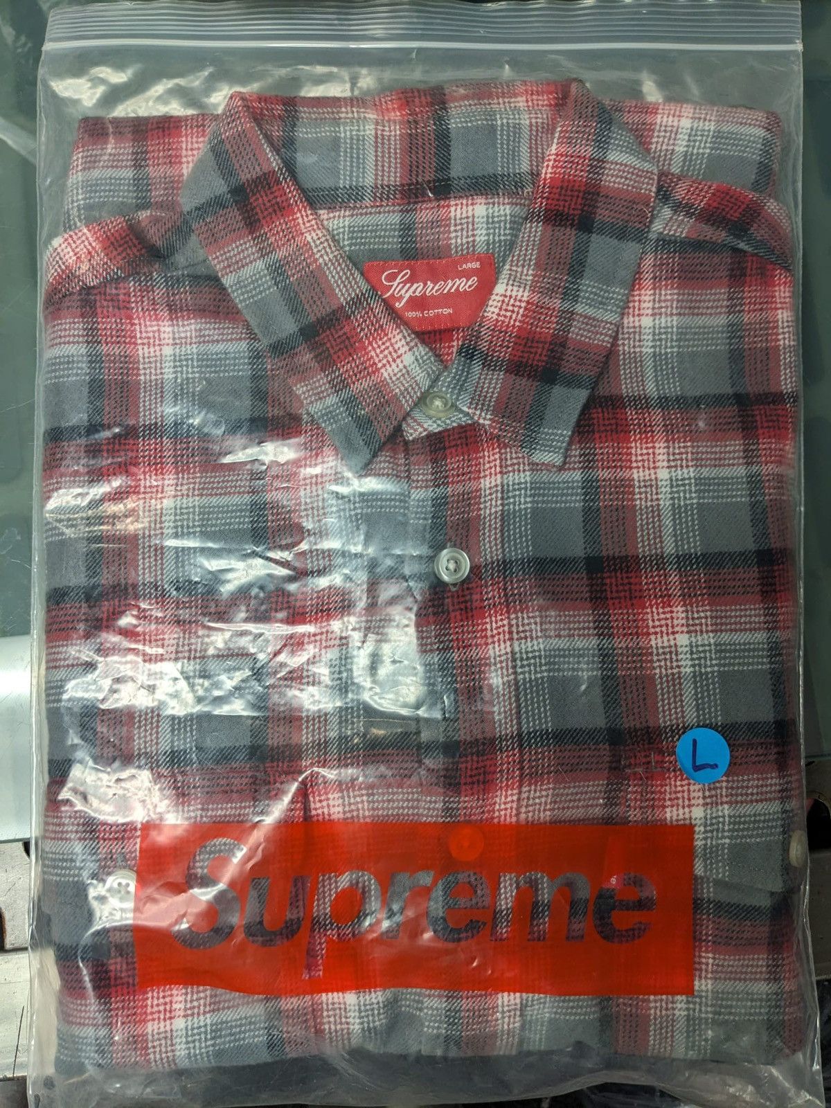 Supreme Supreme Cotton Plaid Flannel Sz Large Size US L / EU 52-54 / 3 - 9 Thumbnail