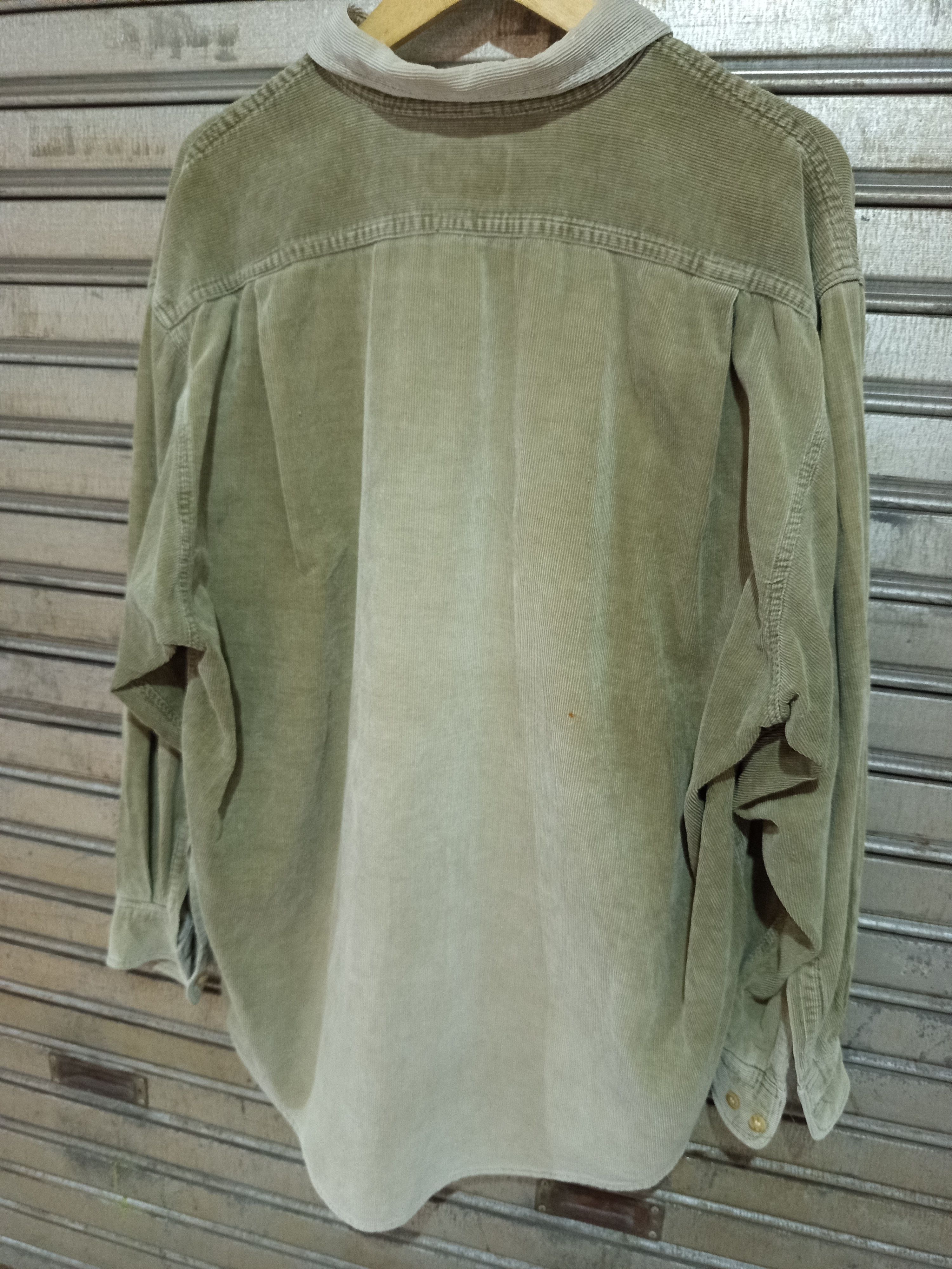 Spruce 1990s Spruce Corduroy Work Shirt Olive Green Size US L / EU 52-54 / 3 - 5 Thumbnail