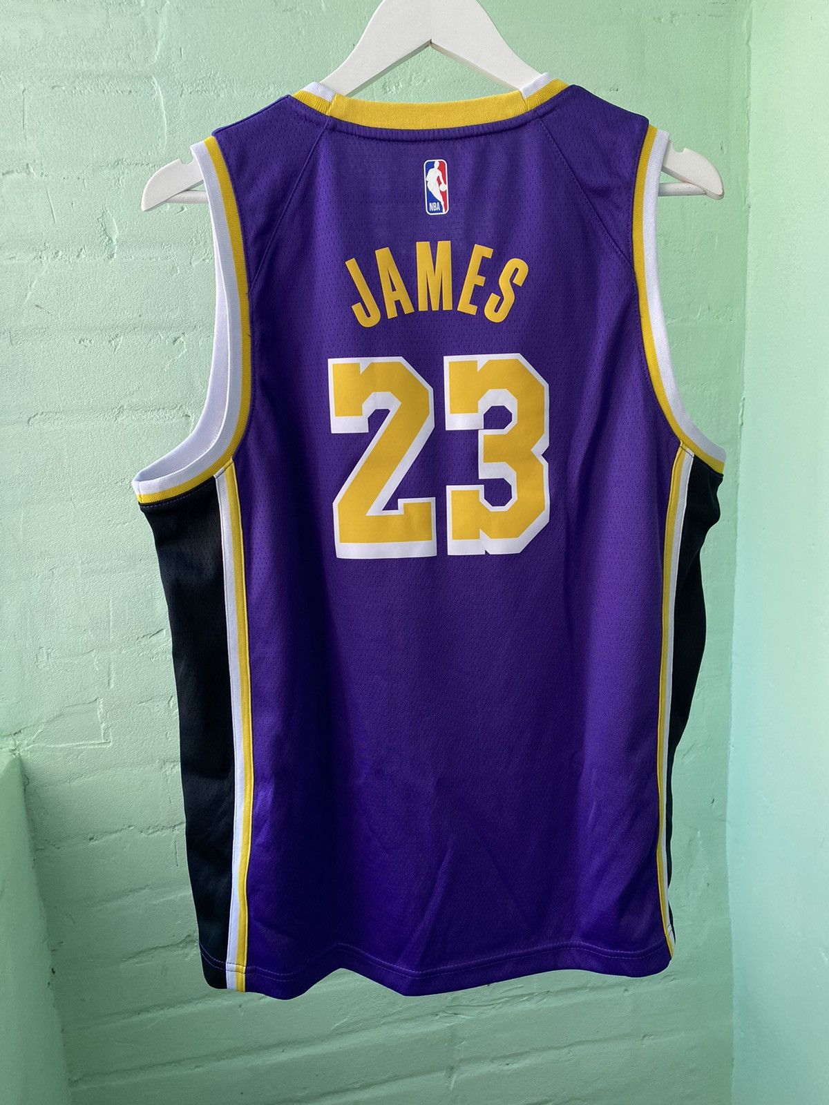 Jordan Brand #23 James L.A.Lakers Jordan Brand NBA Basketball Jerseys Size US XL / EU 56 / 4 - 8 Thumbnail