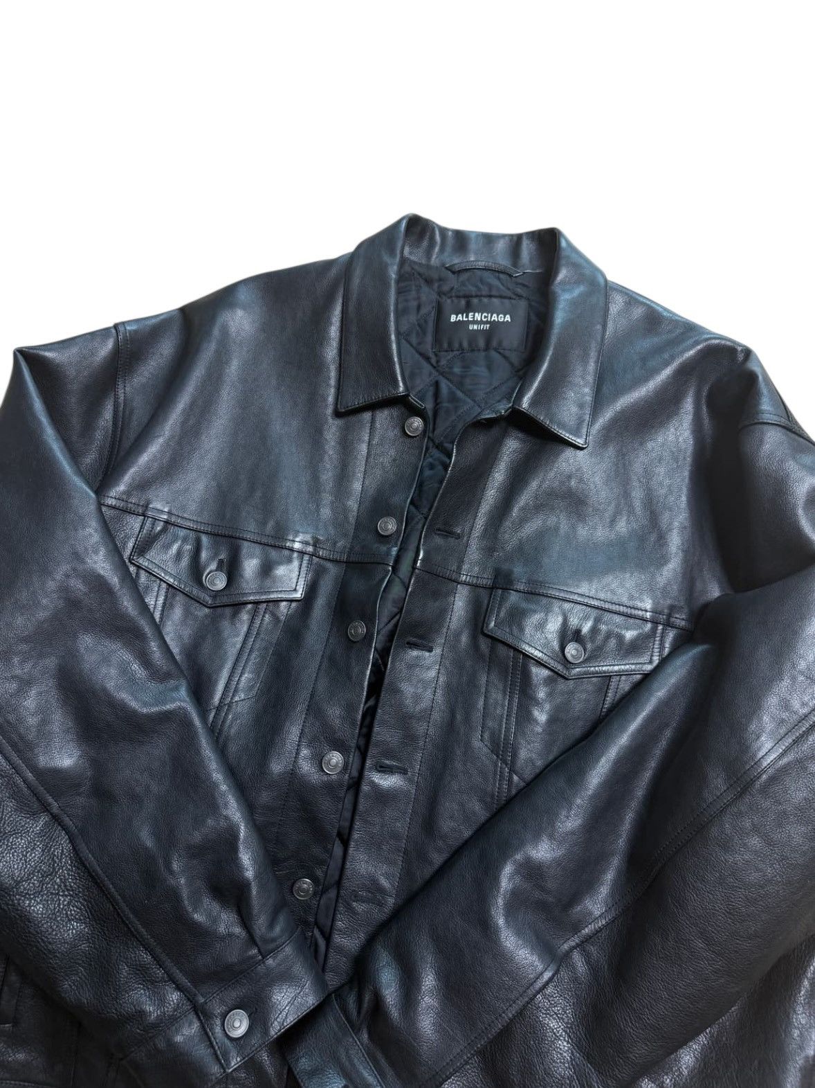 Balenciaga Balenciaga Buffalo Leather Jacket Size US XS / EU 42 / 0 - 2 Thumbnail