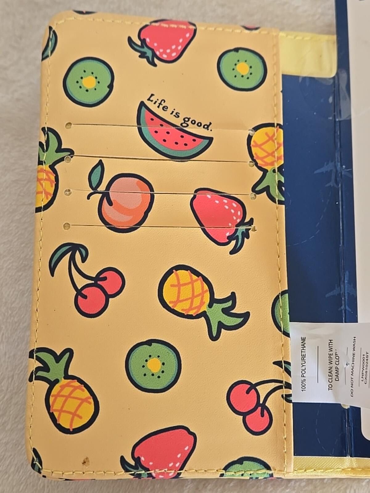 Life is Good Life is Good Passport Wallet Amalfi Vibes Card Slots New Size ONE SIZE - 4 Thumbnail