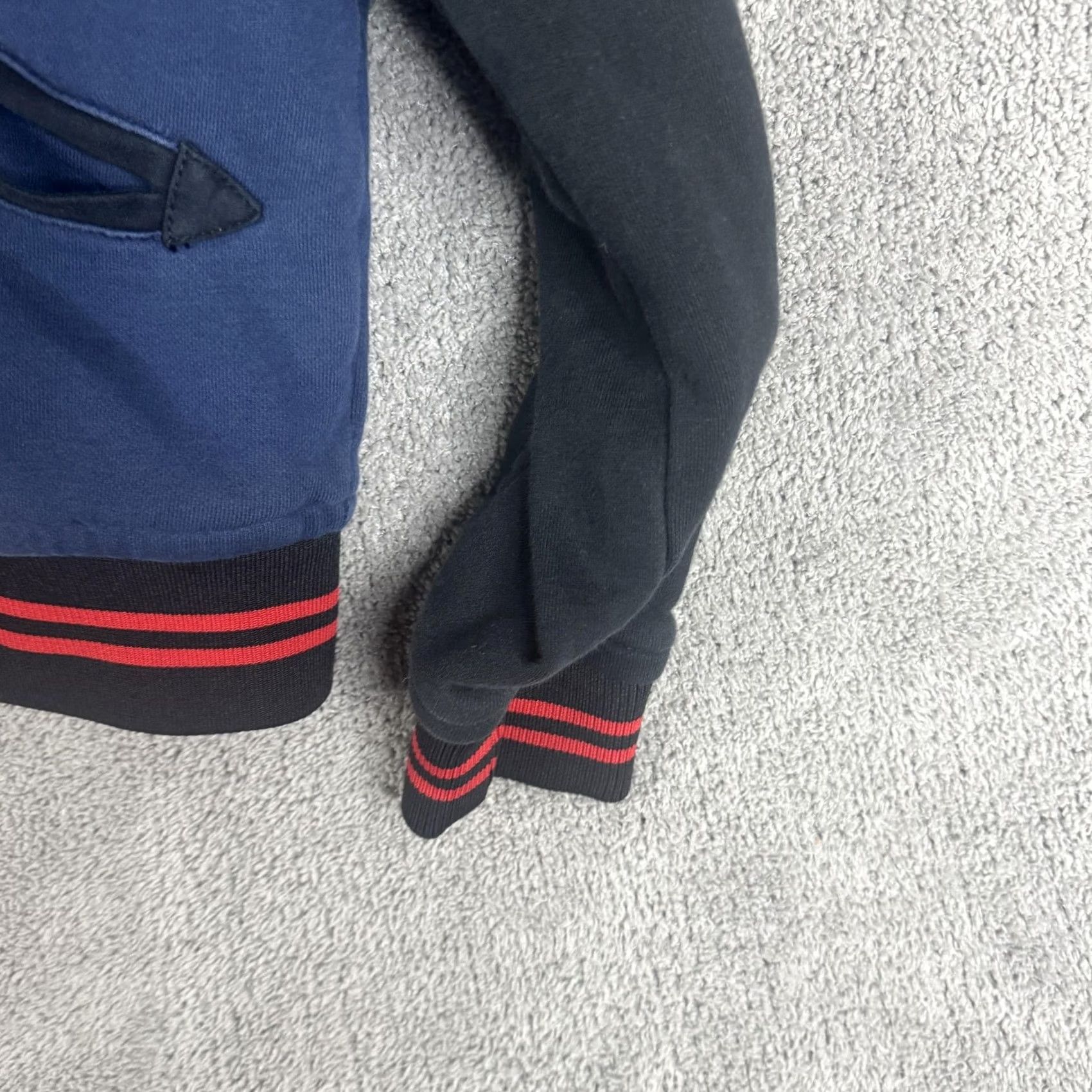 True Religion True Religion Jacket Mens S Blue Bomber Varsity Full Zip TR Striped Trim Size US S / EU 44-46 / 1 - 2 Thumbnail