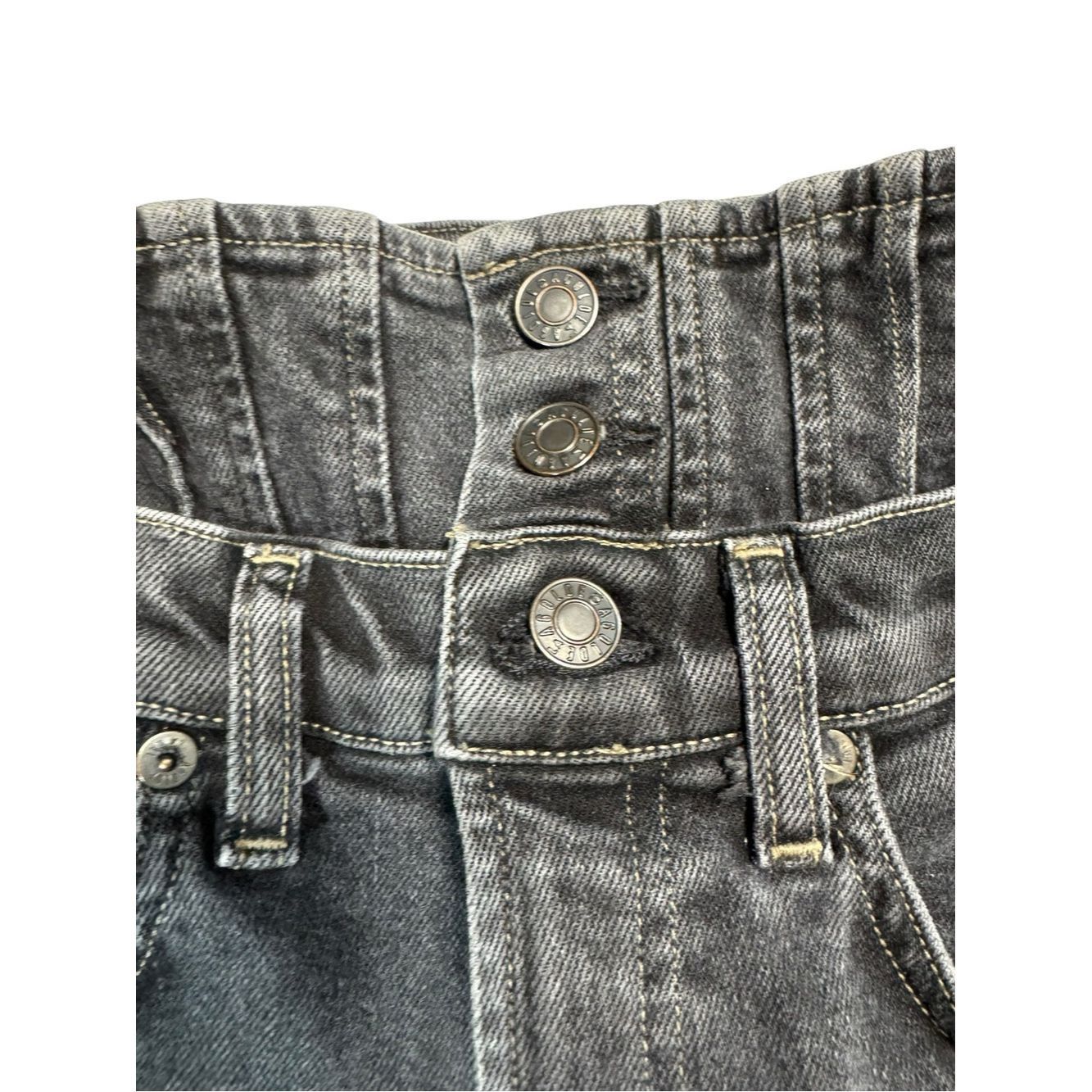 Agolde Agolde Remy High Rise Straight Corset Jeans In Black Size 2 Size 24" / US 00 / IT 34 - 6 Thumbnail