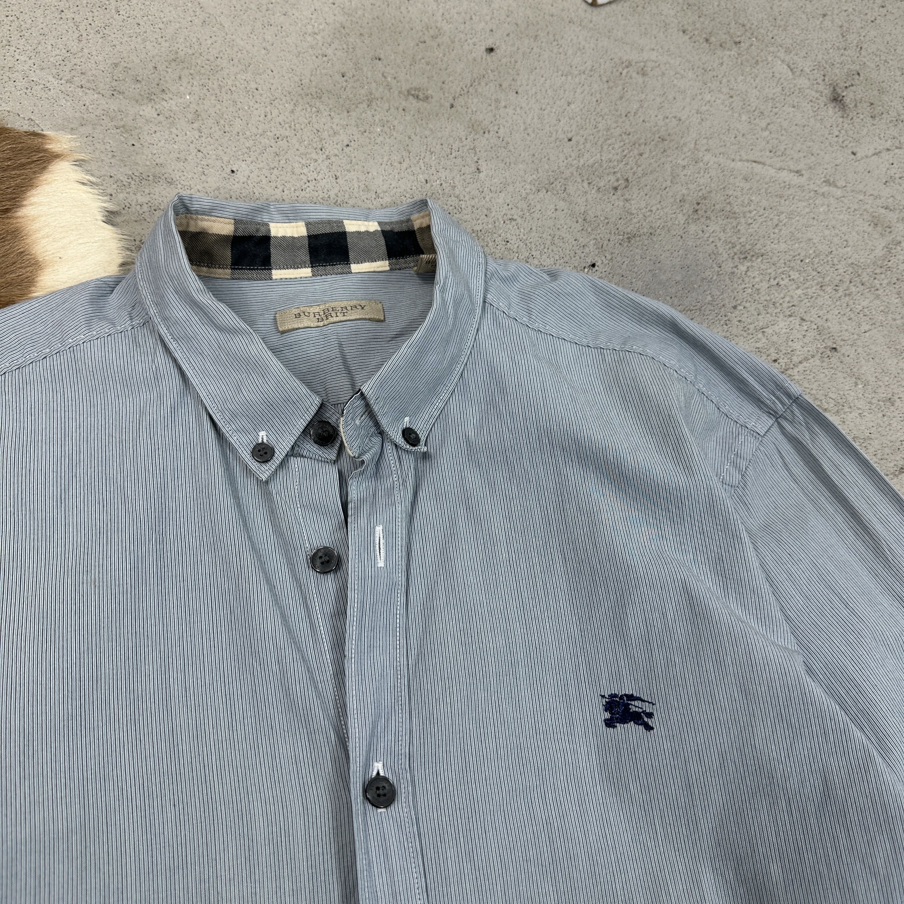 Burberry × Vintage Vintage Casual Preppy Old Money Burberry Shirt 00s Size US M / EU 48-50 / 2 - 2 Thumbnail
