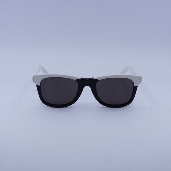Saint Laurent Paris Saint Laurent SL51 049 Sunglasses White/Black Square Frame Size ONE SIZE - 3 Thumbnail