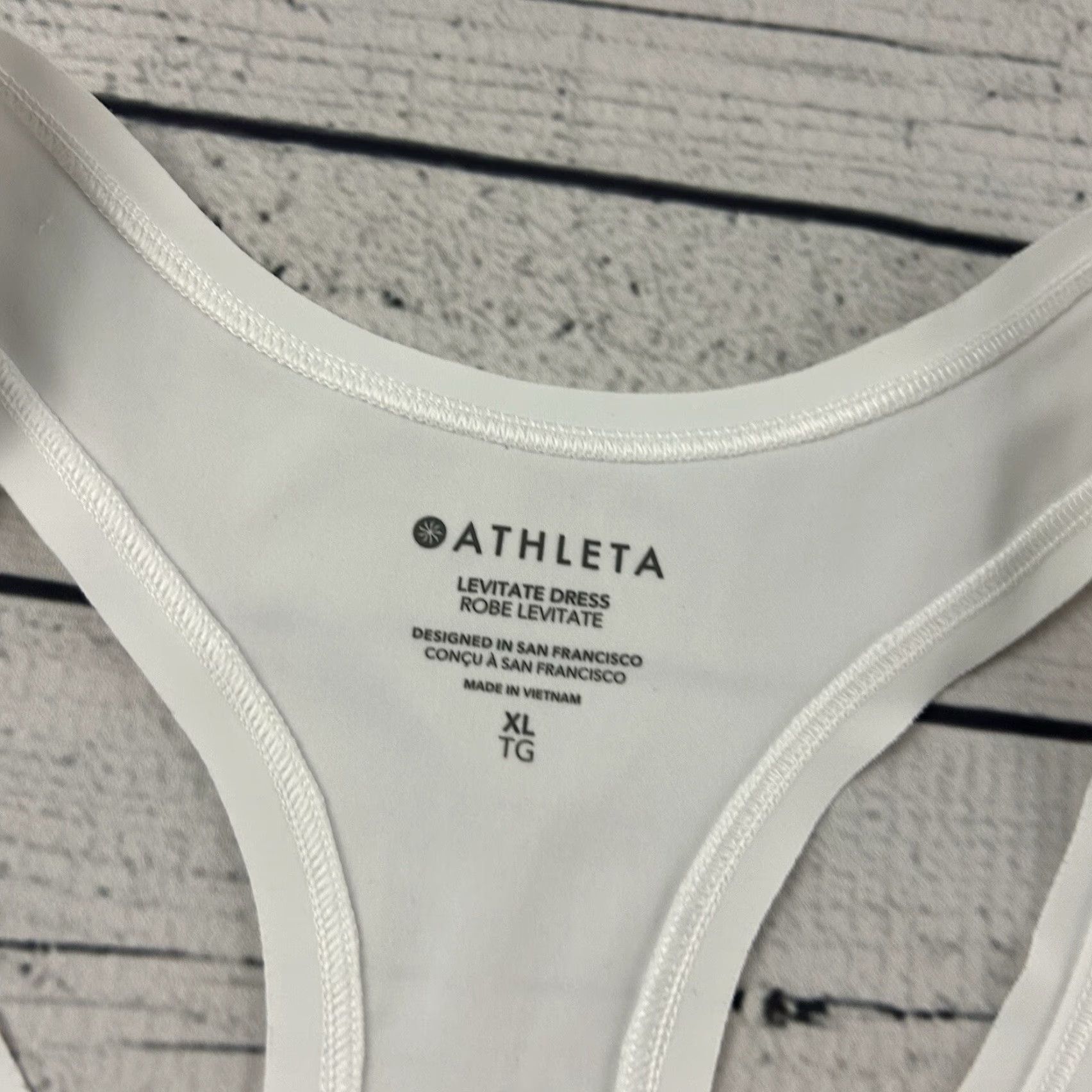 Athleta VINTAGE Athleta Levitate Dress Women's XL White Size XL / US 12-14 / IT 48-50 - 2 Thumbnail