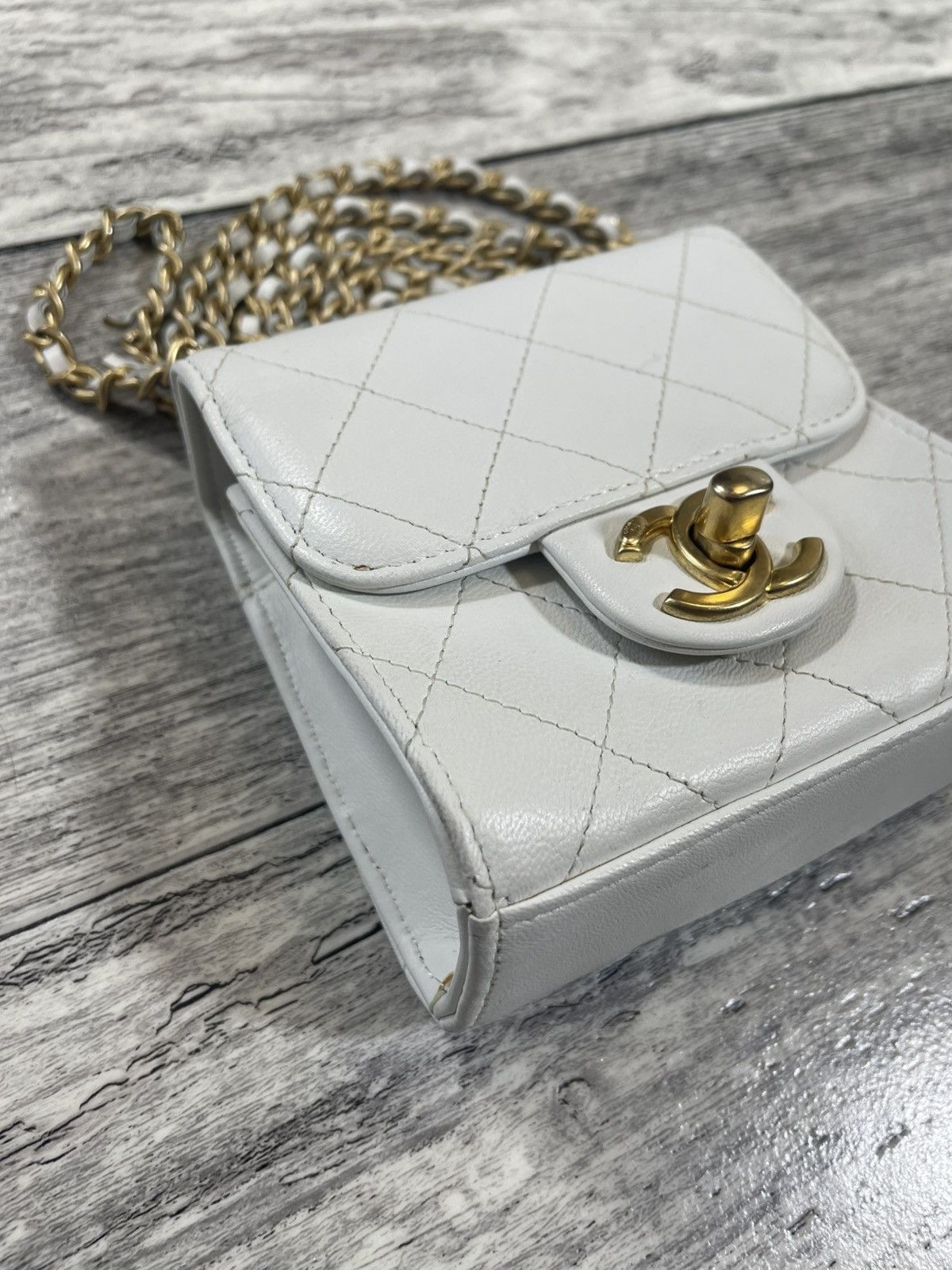 Chanel CHANEL Mini Shoulder Bag, Matelasse, Pearl Chain, Lambskin Size ONE SIZE - 2 Thumbnail