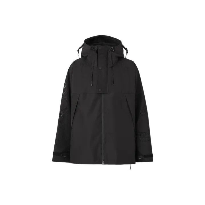 Burberry Burberry Black Logo Hooded Zip Jacket Size US M / EU 48-50 / 2 - 1 Thumbnail