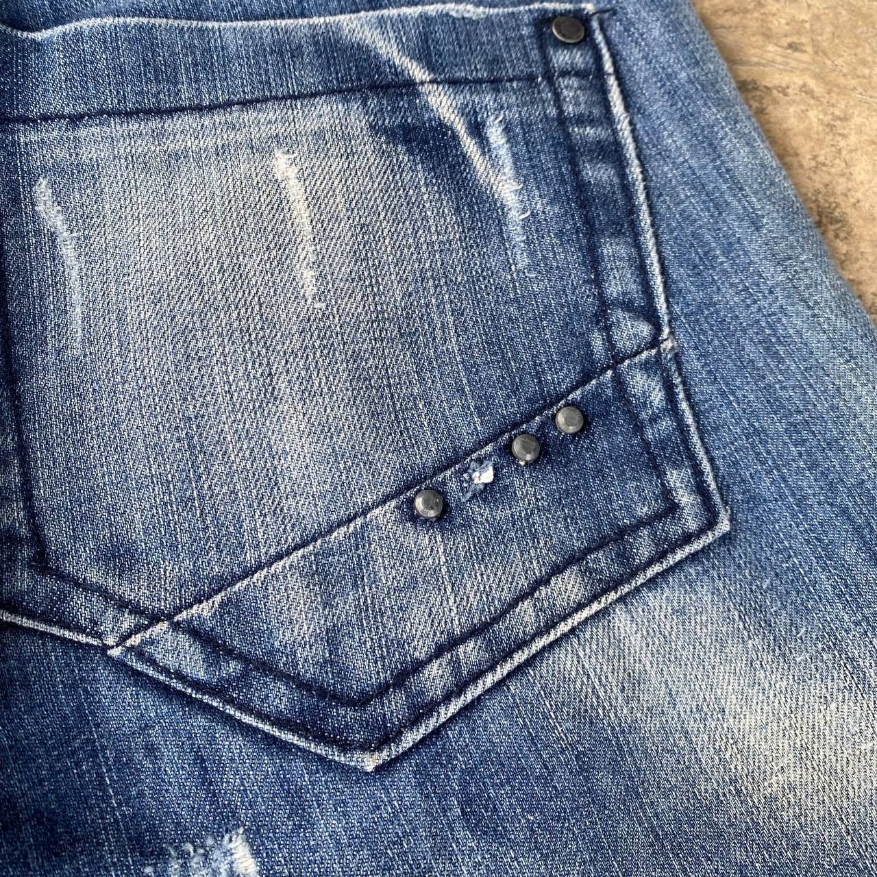 Diesel DIESEL THANAZ 008TS WASH DISTRESSED DENIM ITALY Size US 29 - 12 Thumbnail