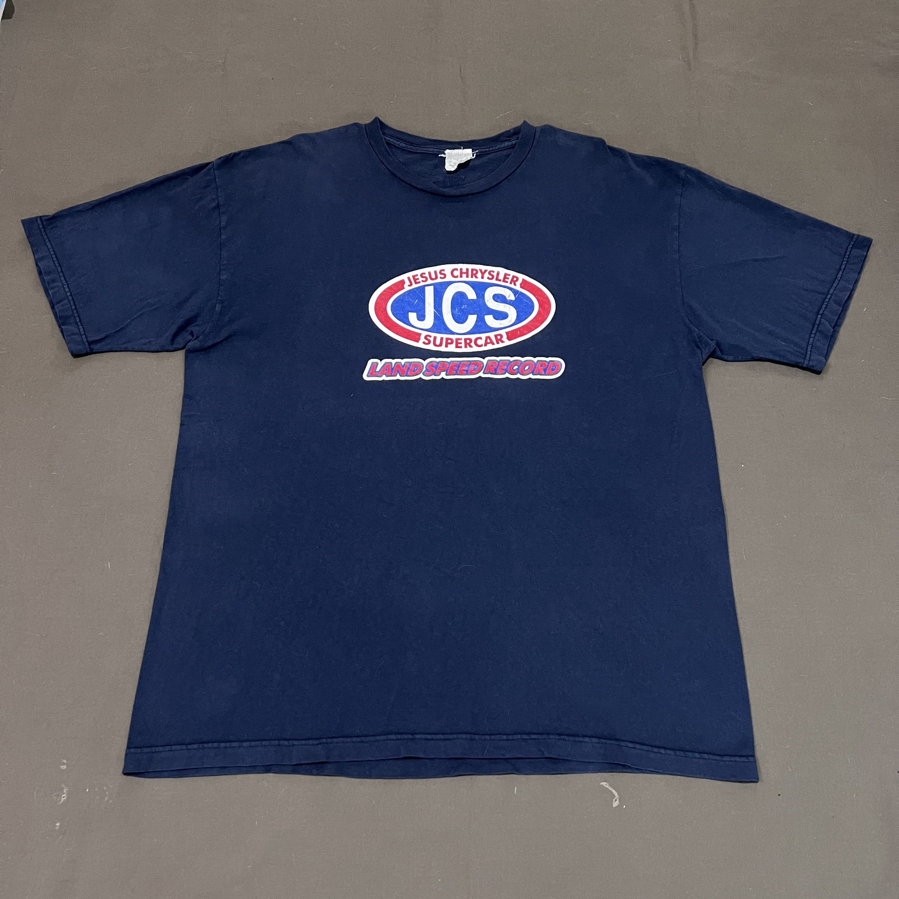 Band Tees × Vintage Vintage Jesus Chrysler Supercar Alternative rock Grunge Tee Size US XL / EU 56 / 4 - 2 Thumbnail