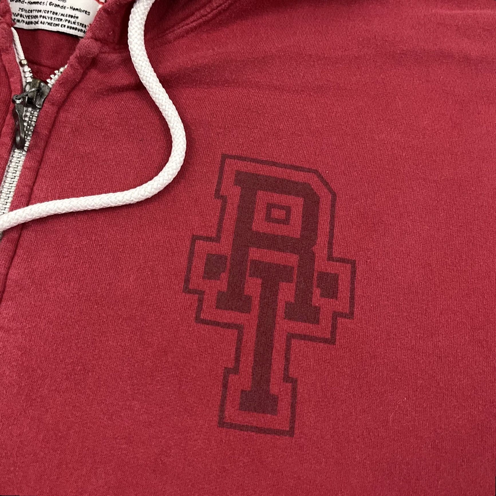 Anvil Rooster Teeth University Mens Large Red Graphic Full Zip Hooded Jacket Alumni Size US L / EU 52-54 / 3 - 4 Thumbnail