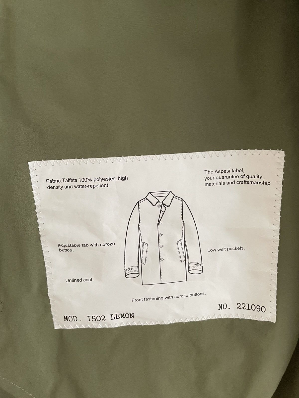 Aspesi Aspesi Rain Coat Size US L / EU 52-54 / 3 - 2 Thumbnail