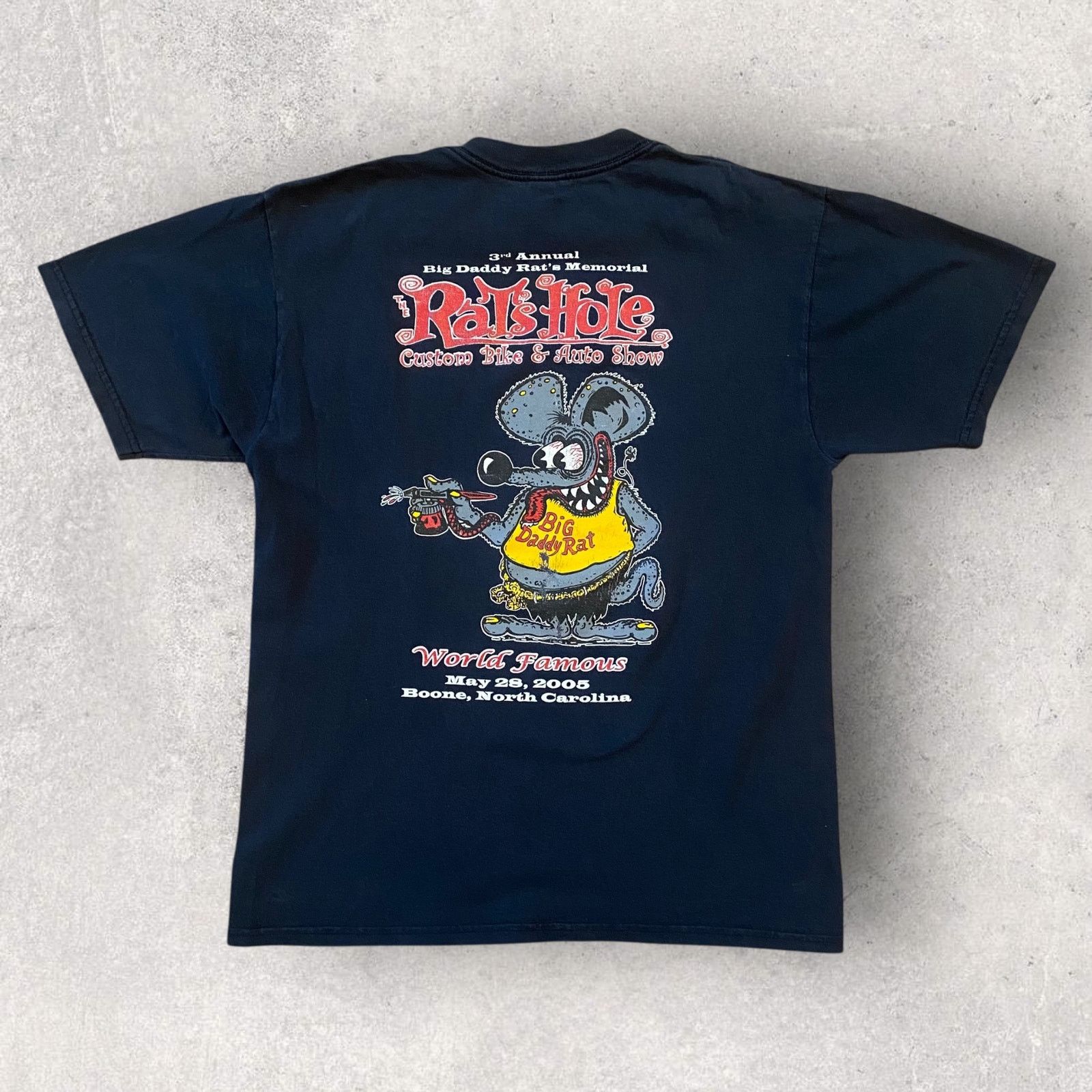 Vintage Vintage Rat Fink Ed Big Daddy Roth Tattoo Biker Show T Shirt Size US M / EU 48-50 / 2 - 1 Thumbnail
